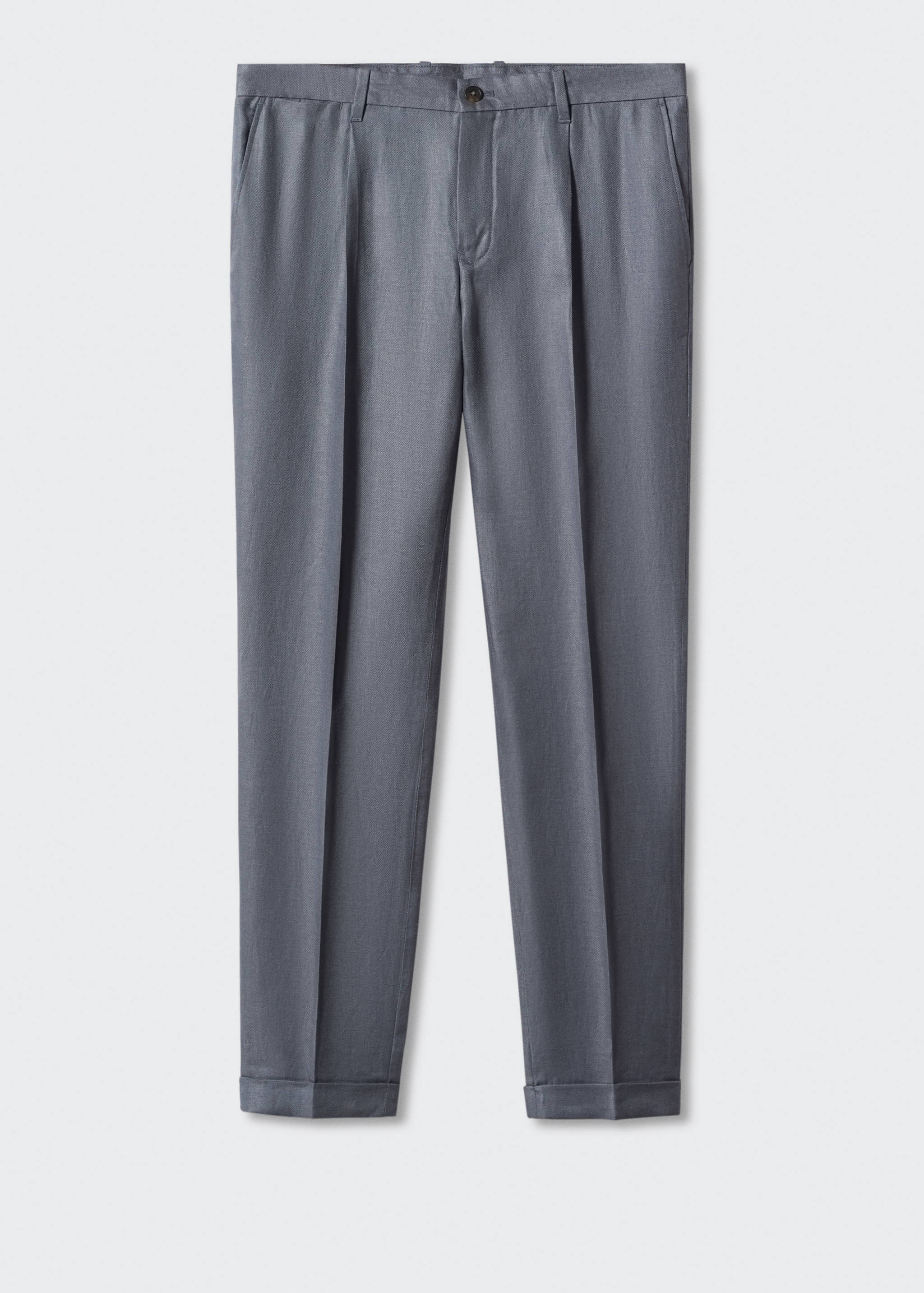 100% linen regular-fit trousers - Article without model