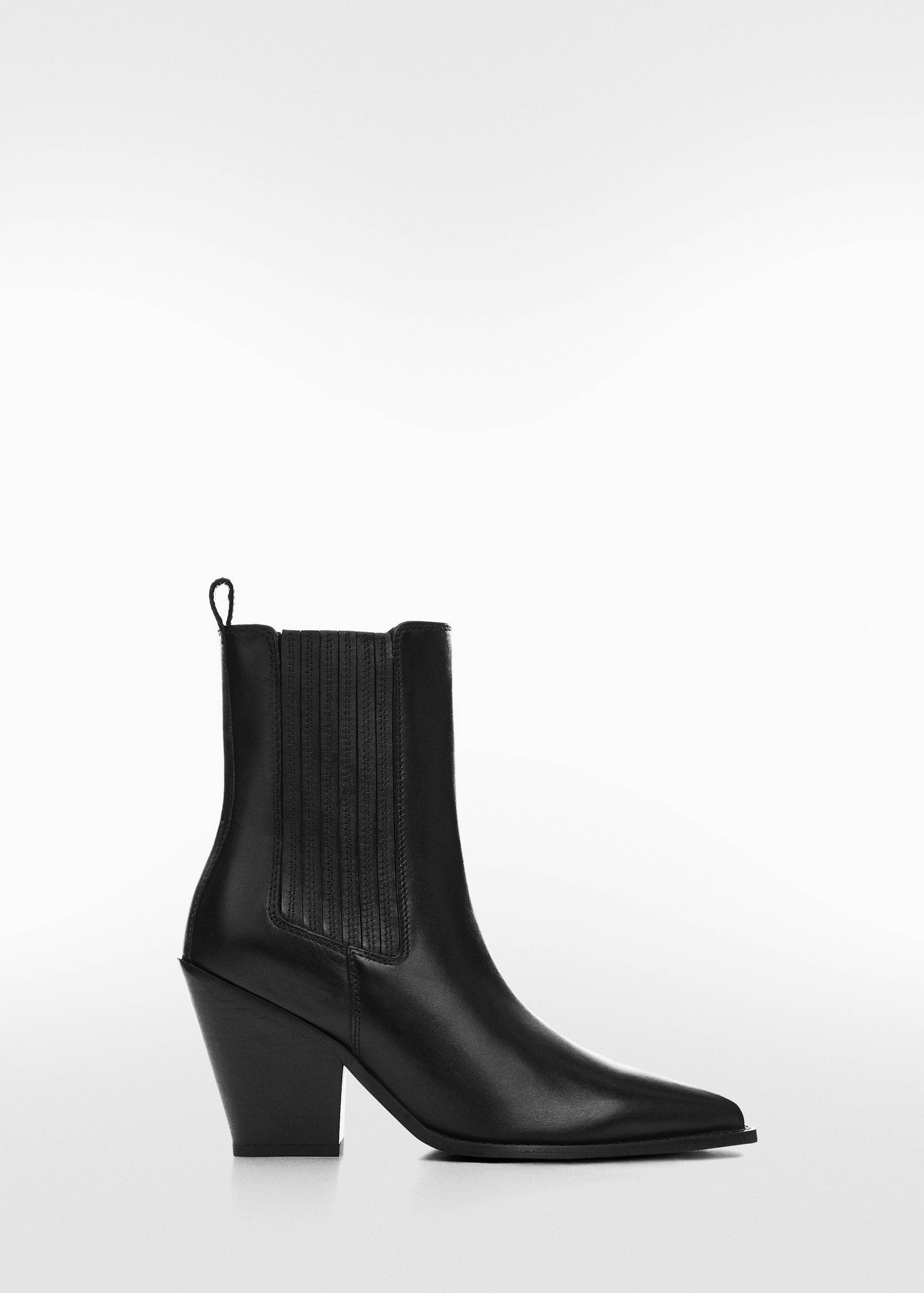 Bottines cuir style cow-boy - Article sans modèle