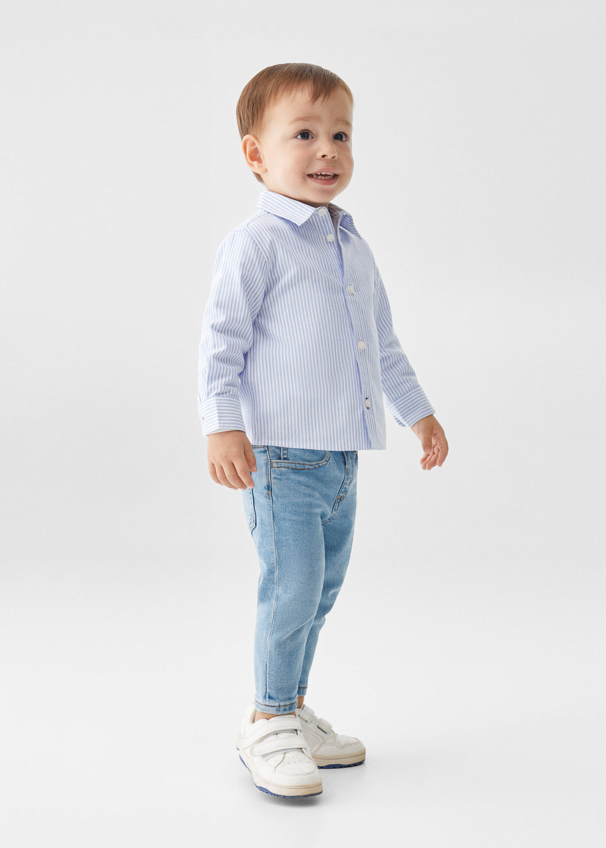 Camisa vestir regular fit ratlles - Pla general