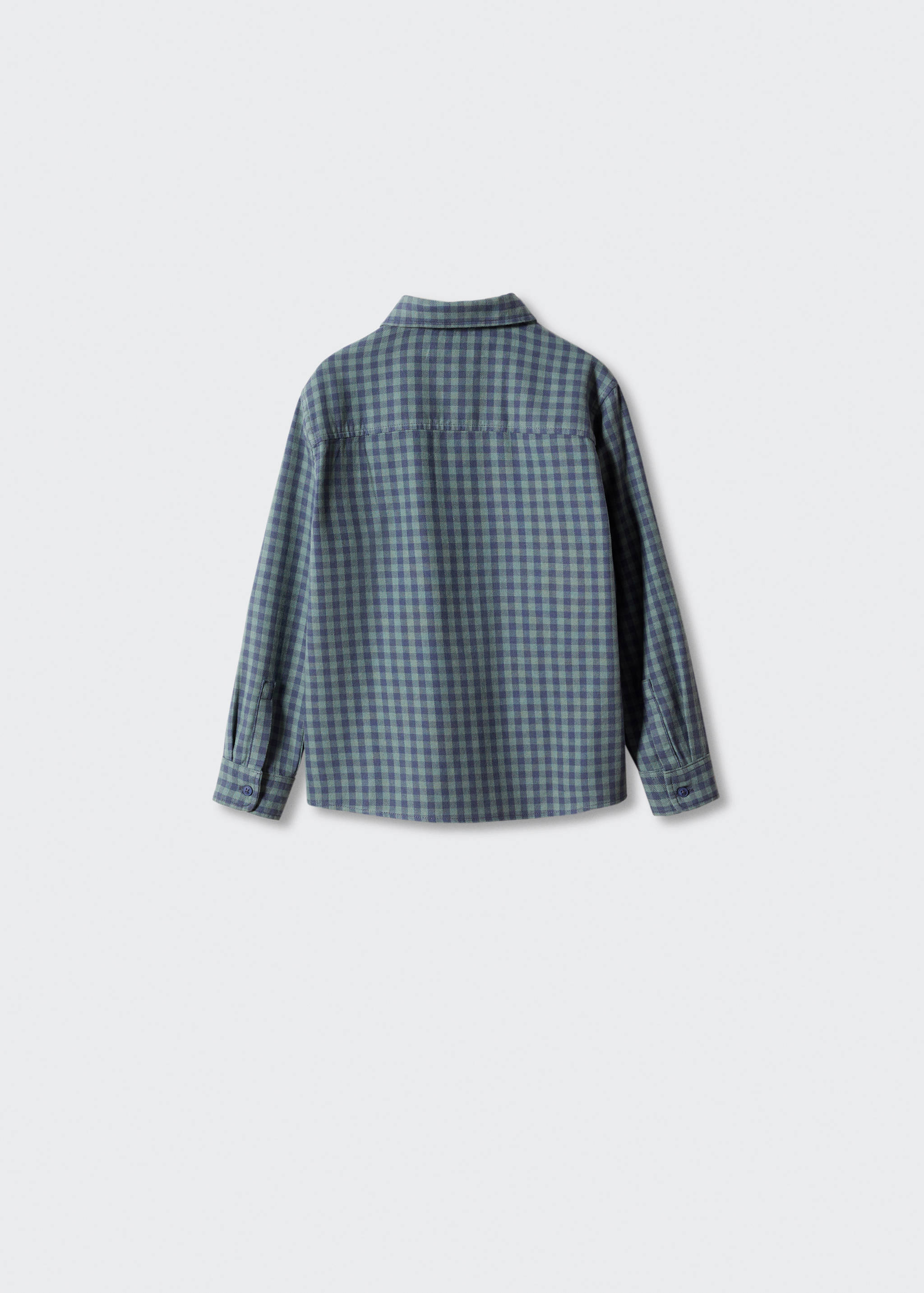 Camisa algodón cuadros - Reverso del artículo