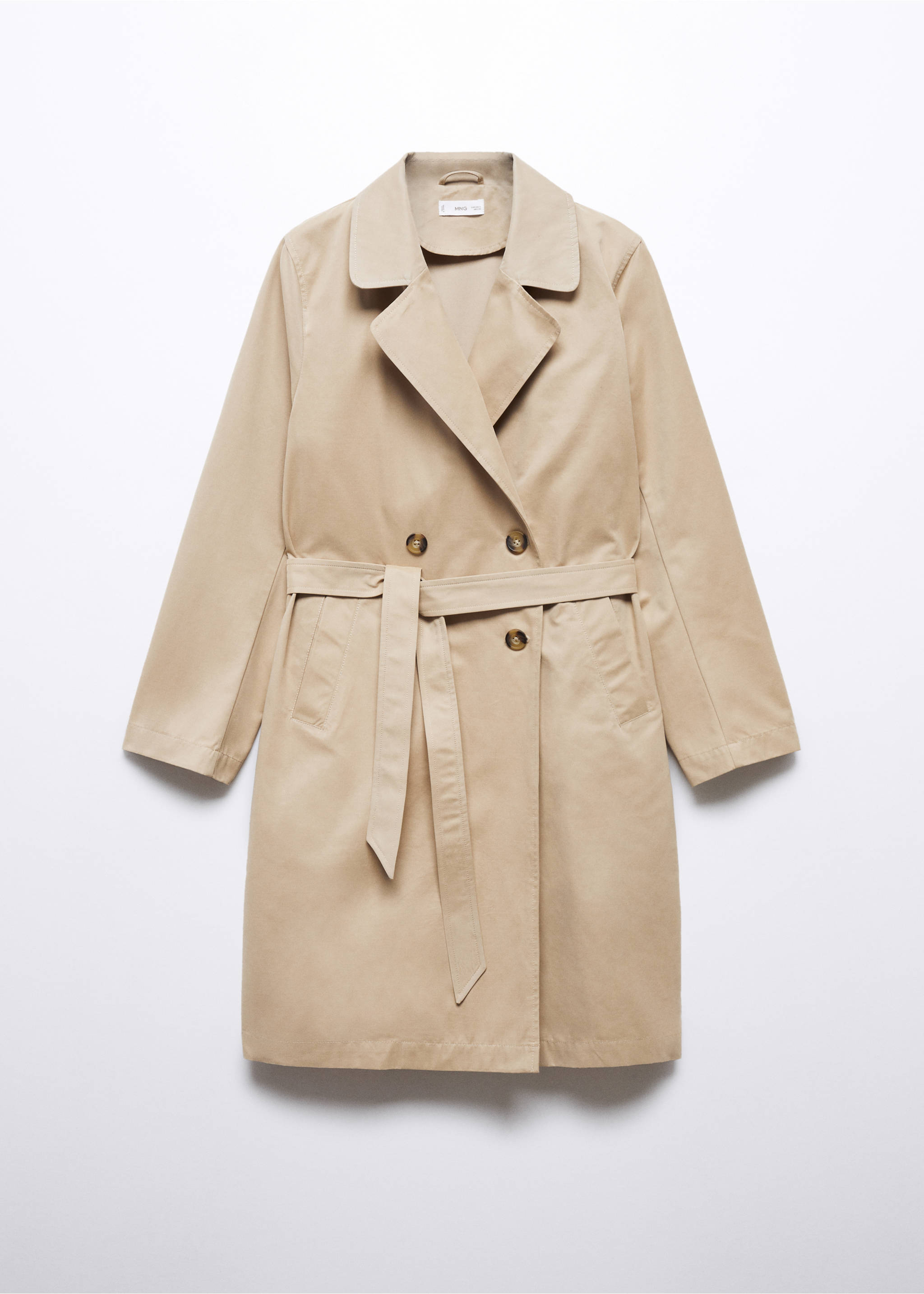 Trench classique ceinture - Article sans modèle, Beige. Ref: 57072518-00.