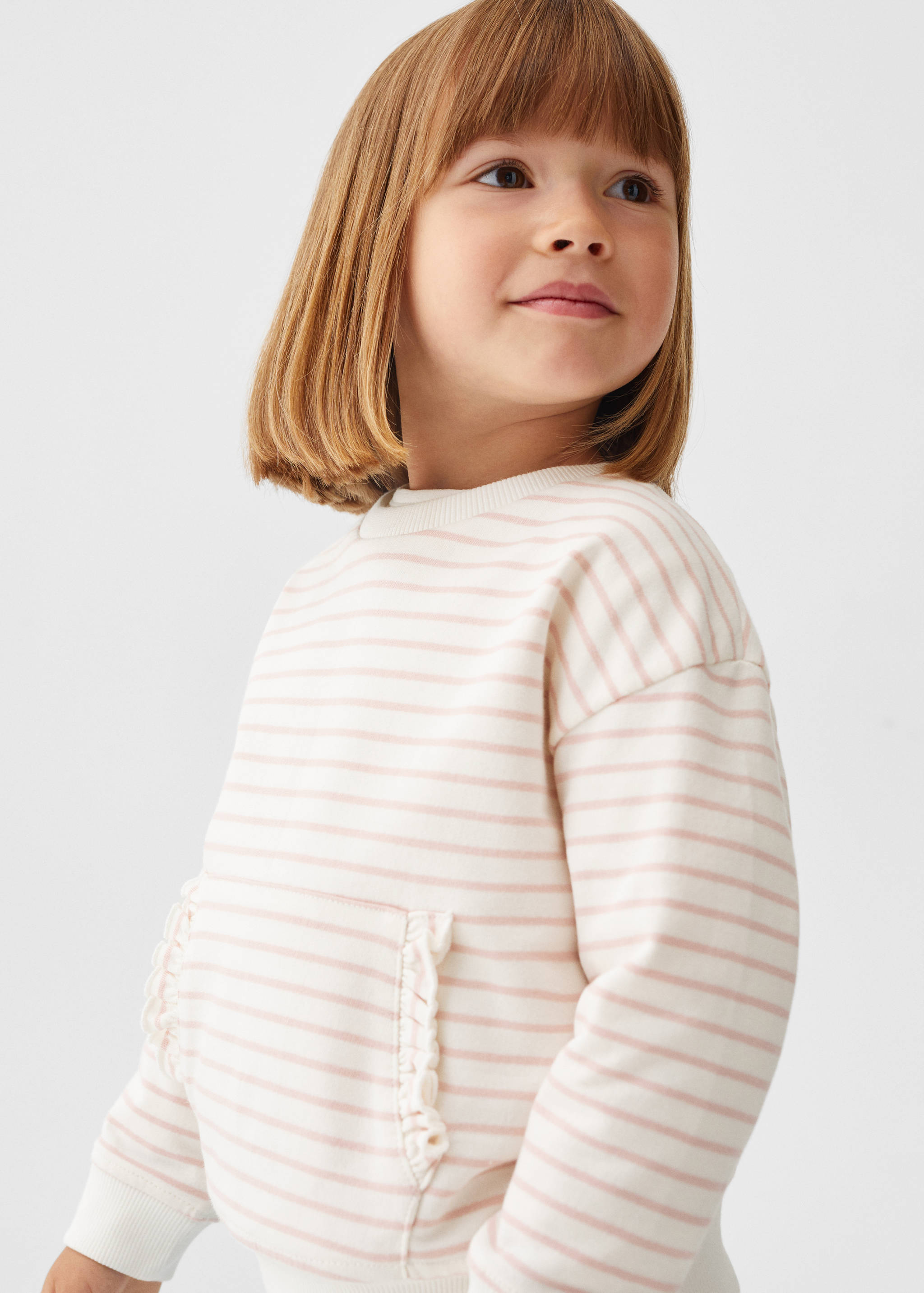 Sweat-shirt coton rayures - Détail de l'article 1