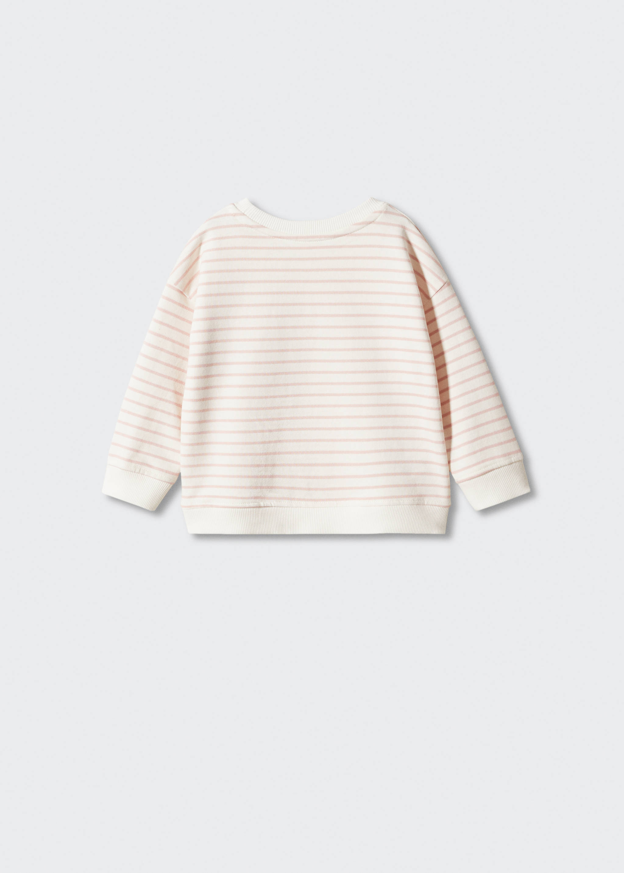 Sweat-shirt coton rayures - Verso de l’article