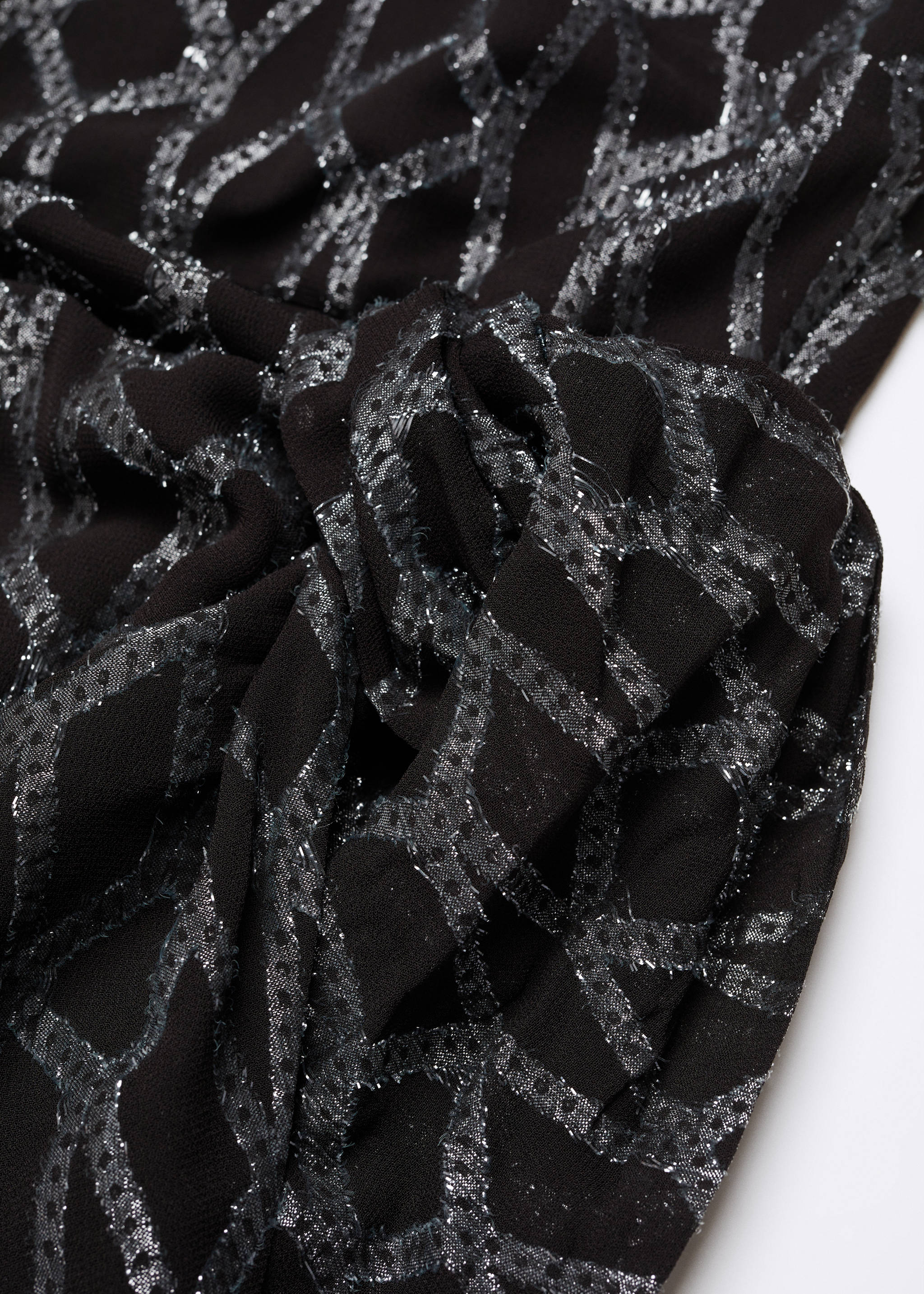 Sukienka z lureksu z dekoltem halter - Szczegóły artykułu 8