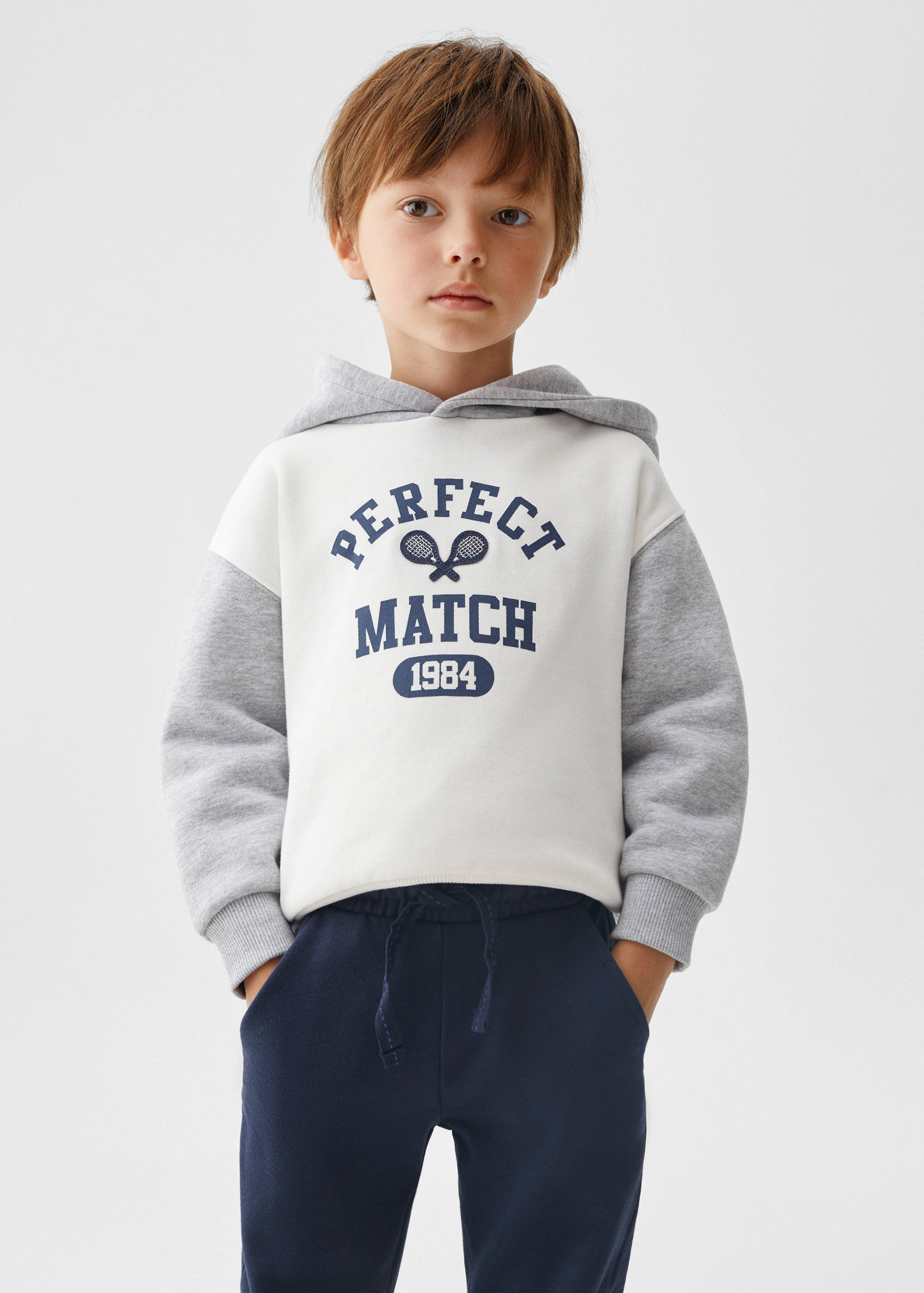 Calças jogger de algodão - Plano médio