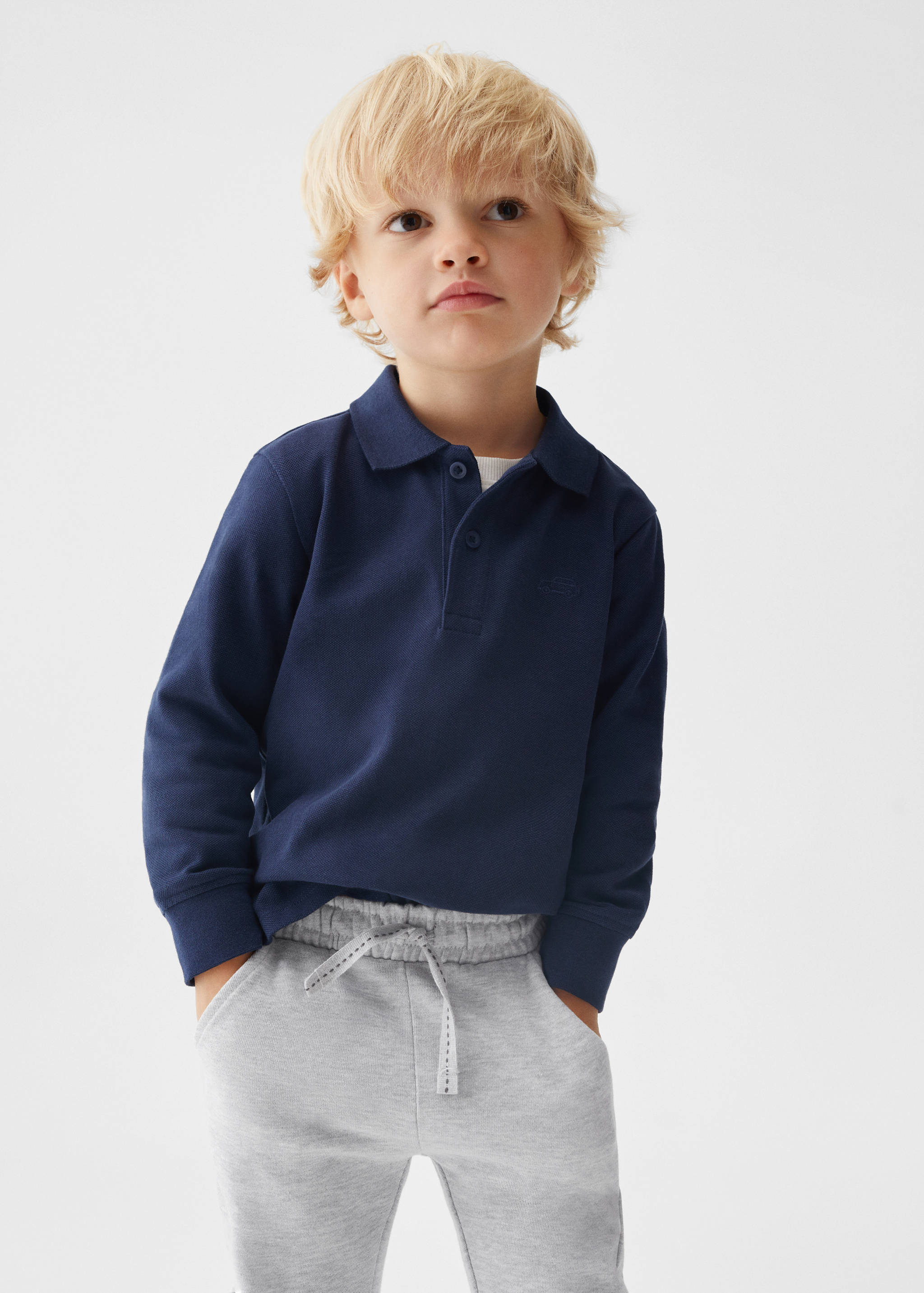 Calças jogger de algodão - Plano médio