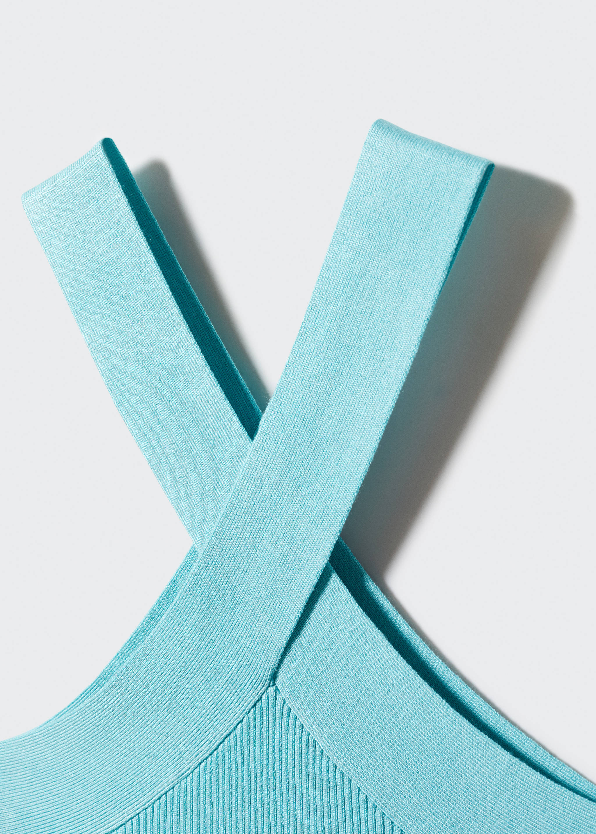 Halter-neck knitted top - Details of the article 8