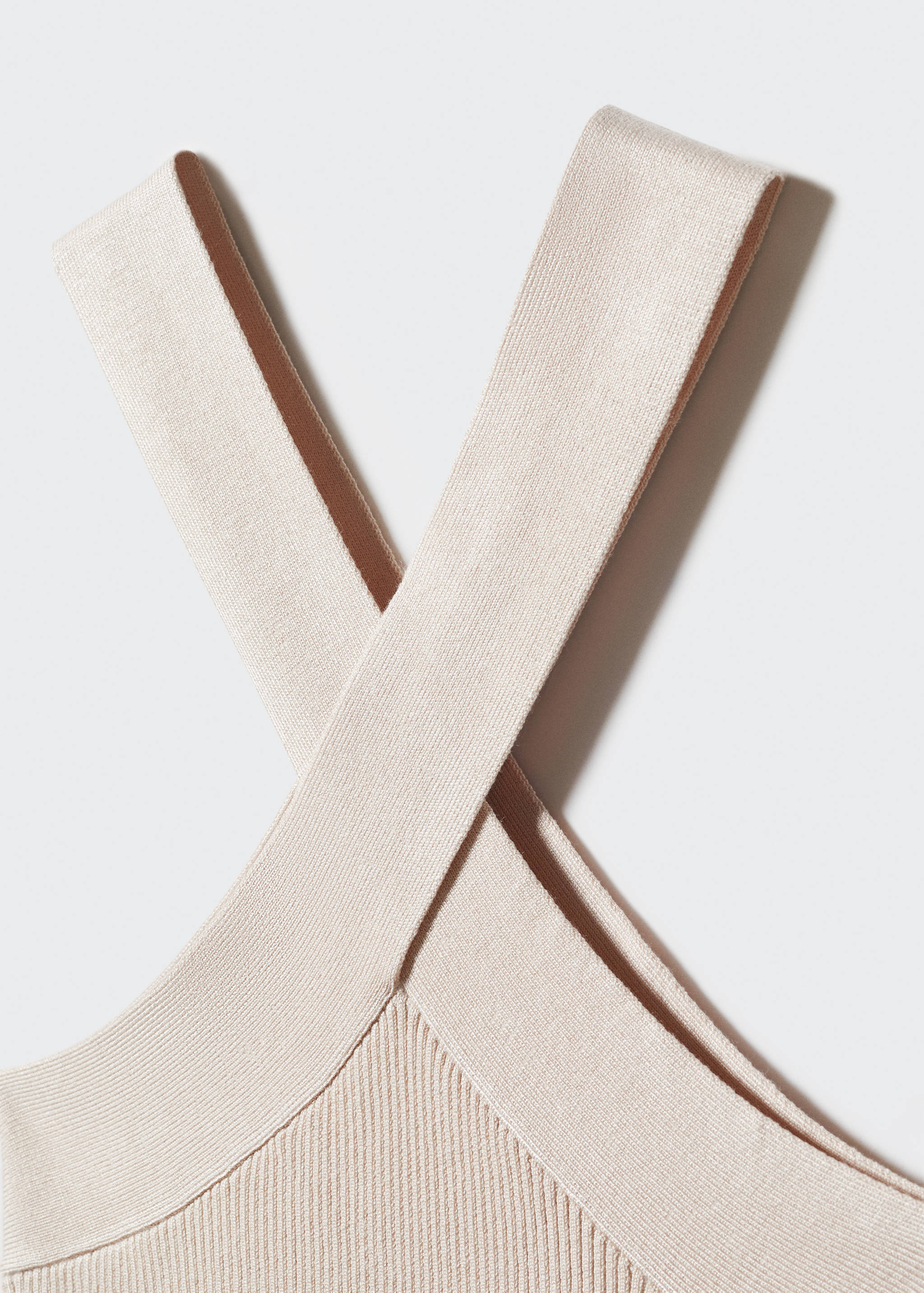 Halter-neck knitted top - Details of the article 8