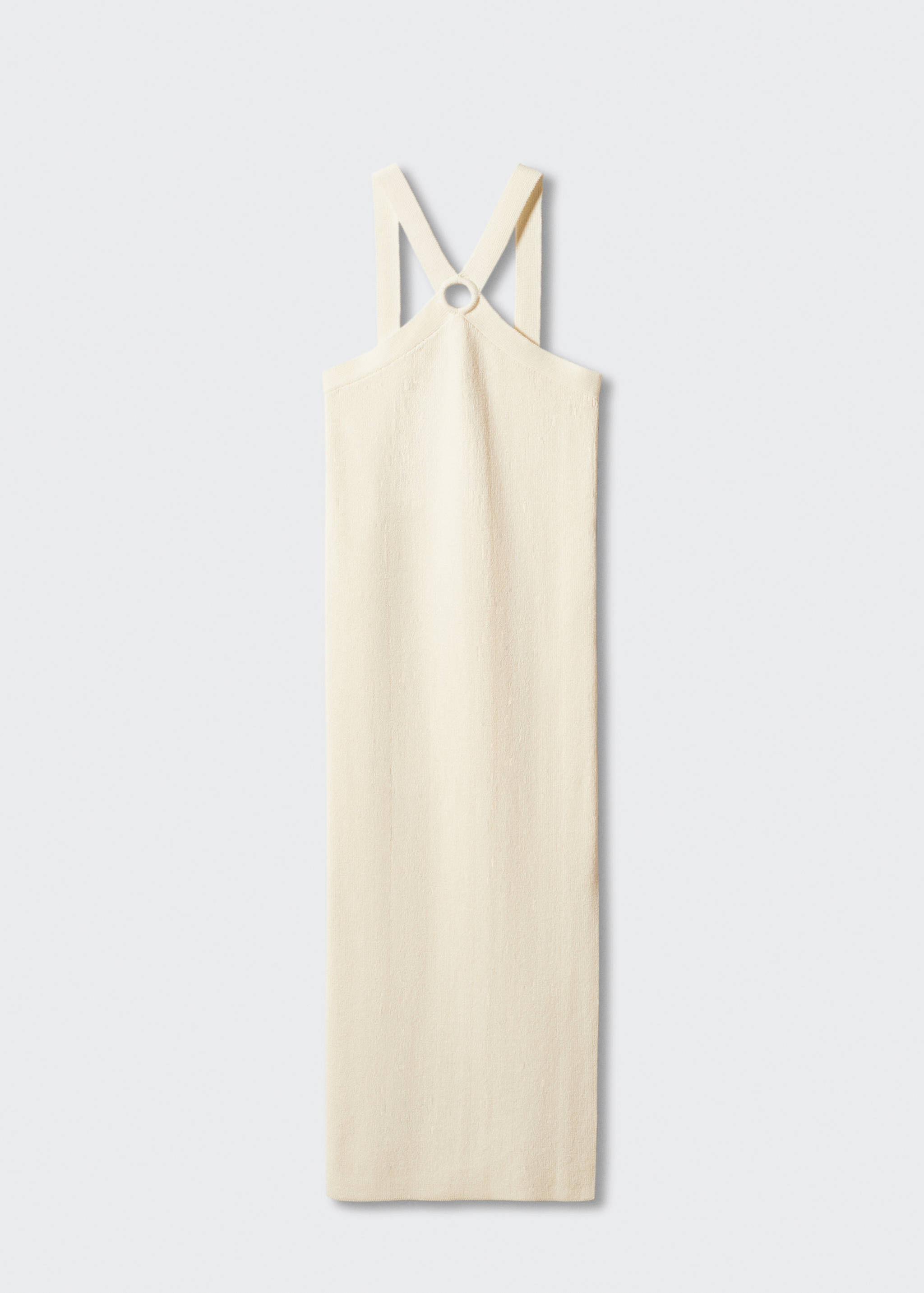 Stickad klänning ringdetalj - Artikel utan modell