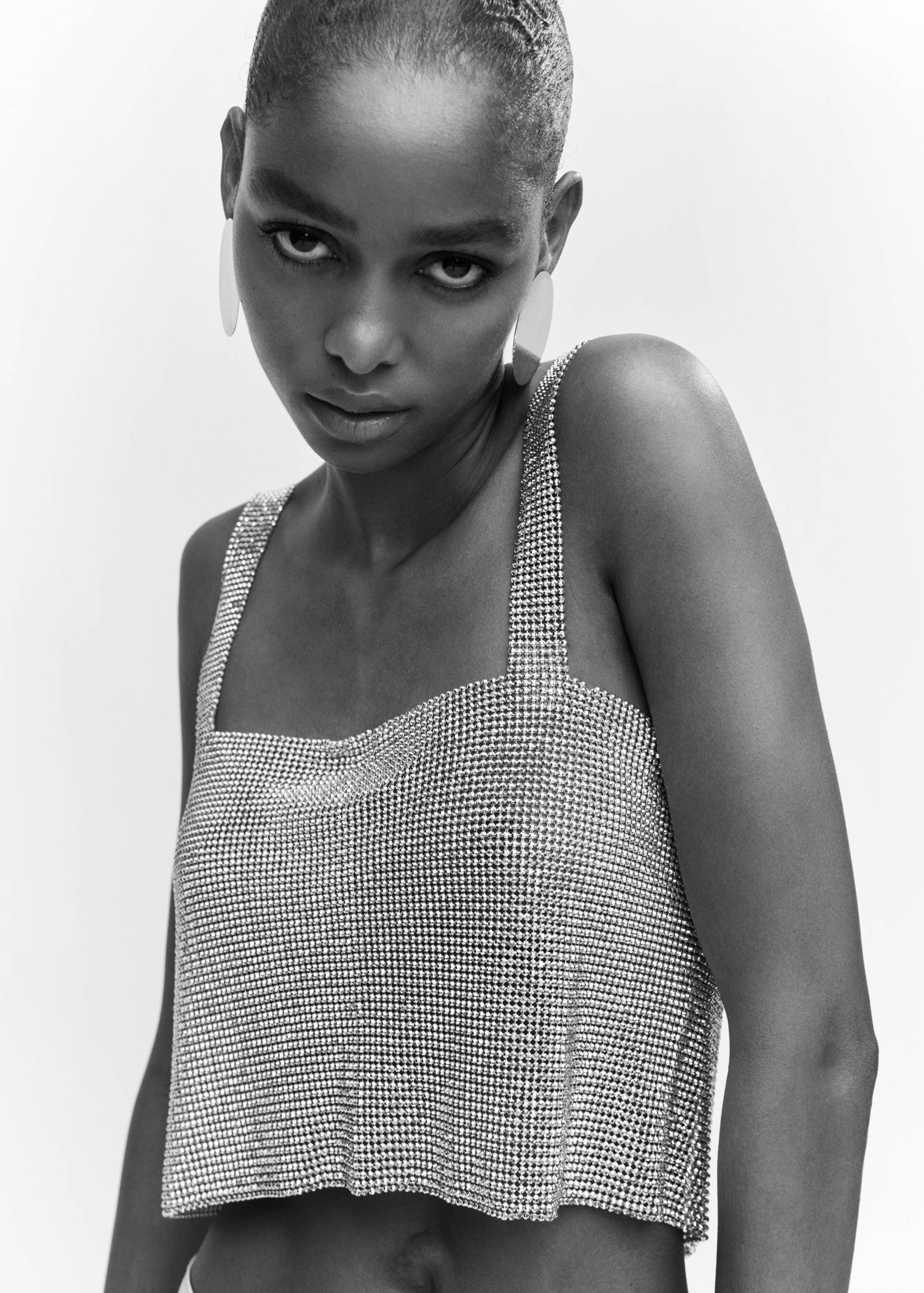 Top de rede com cristais - Pormenor do artigo 1