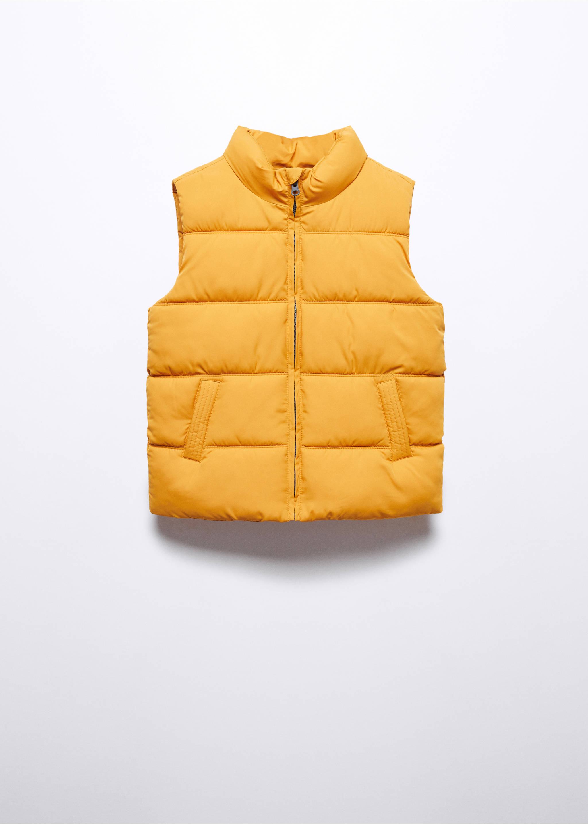 Gilet matelassé - Article sans modèle, Moutarde. Ref: 57073253-00.