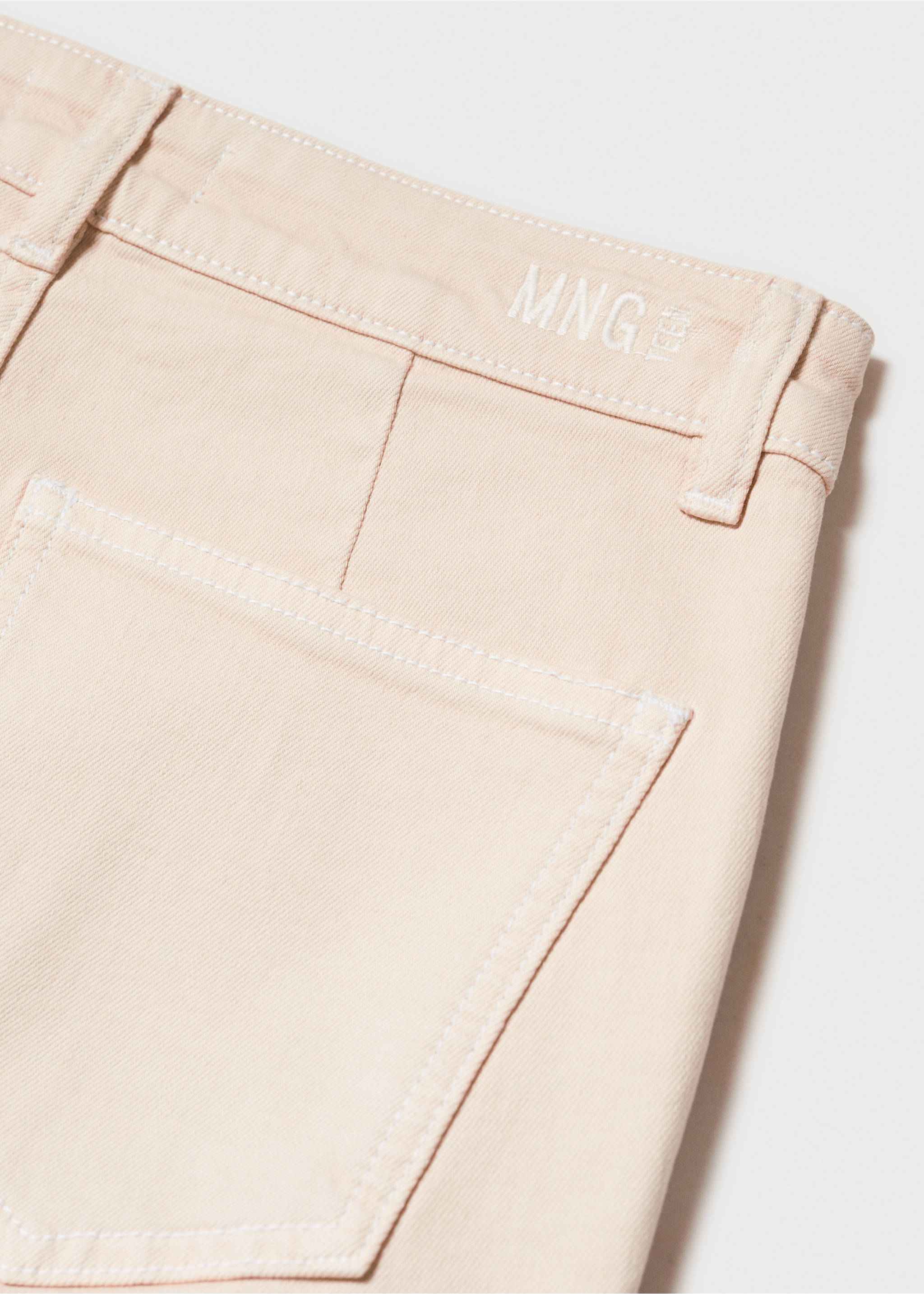 Pocket cargo jeans - Details of the article 8, Beige. Ref: 57073254-00.