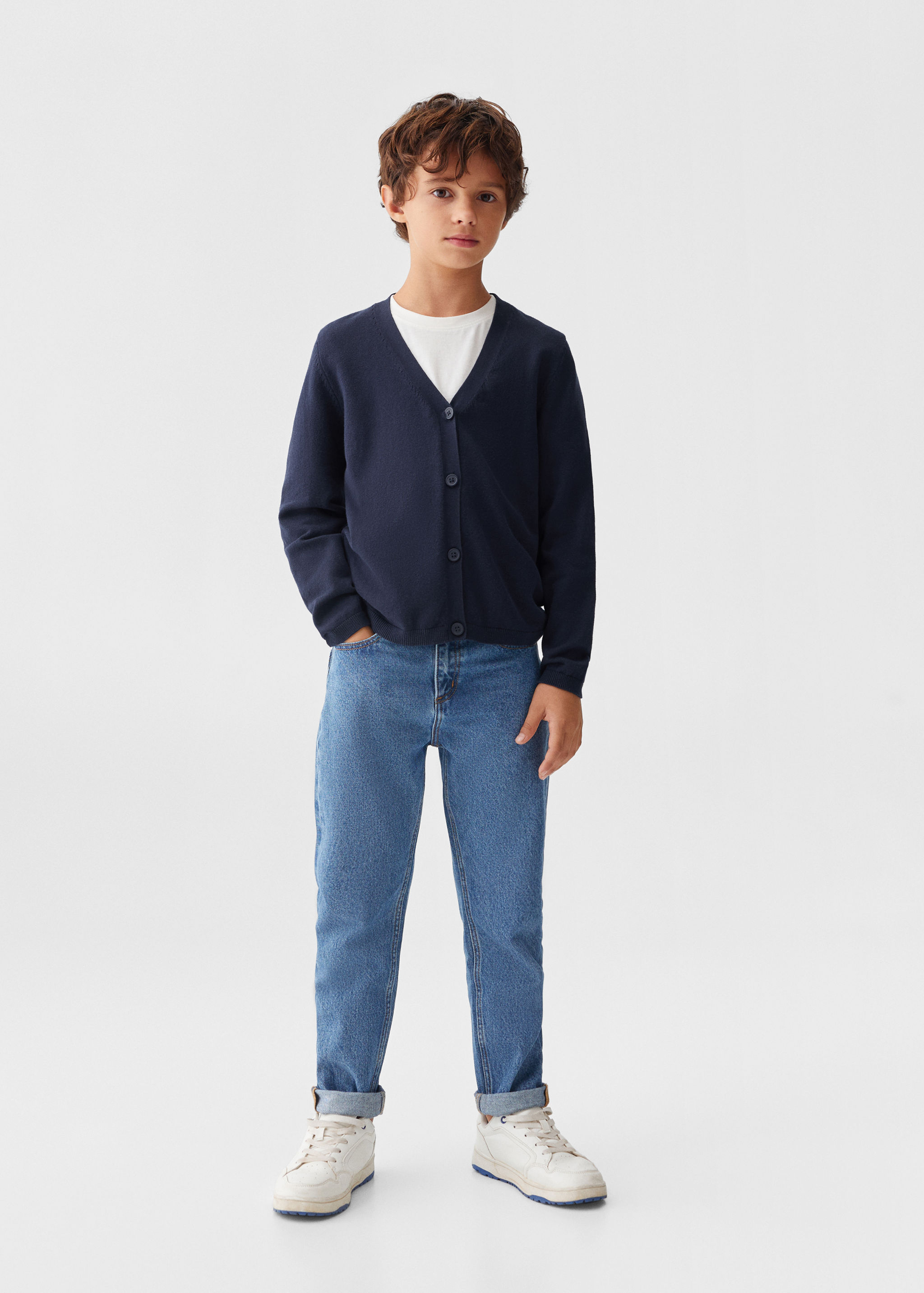 Cardigan maille coton - Plan général