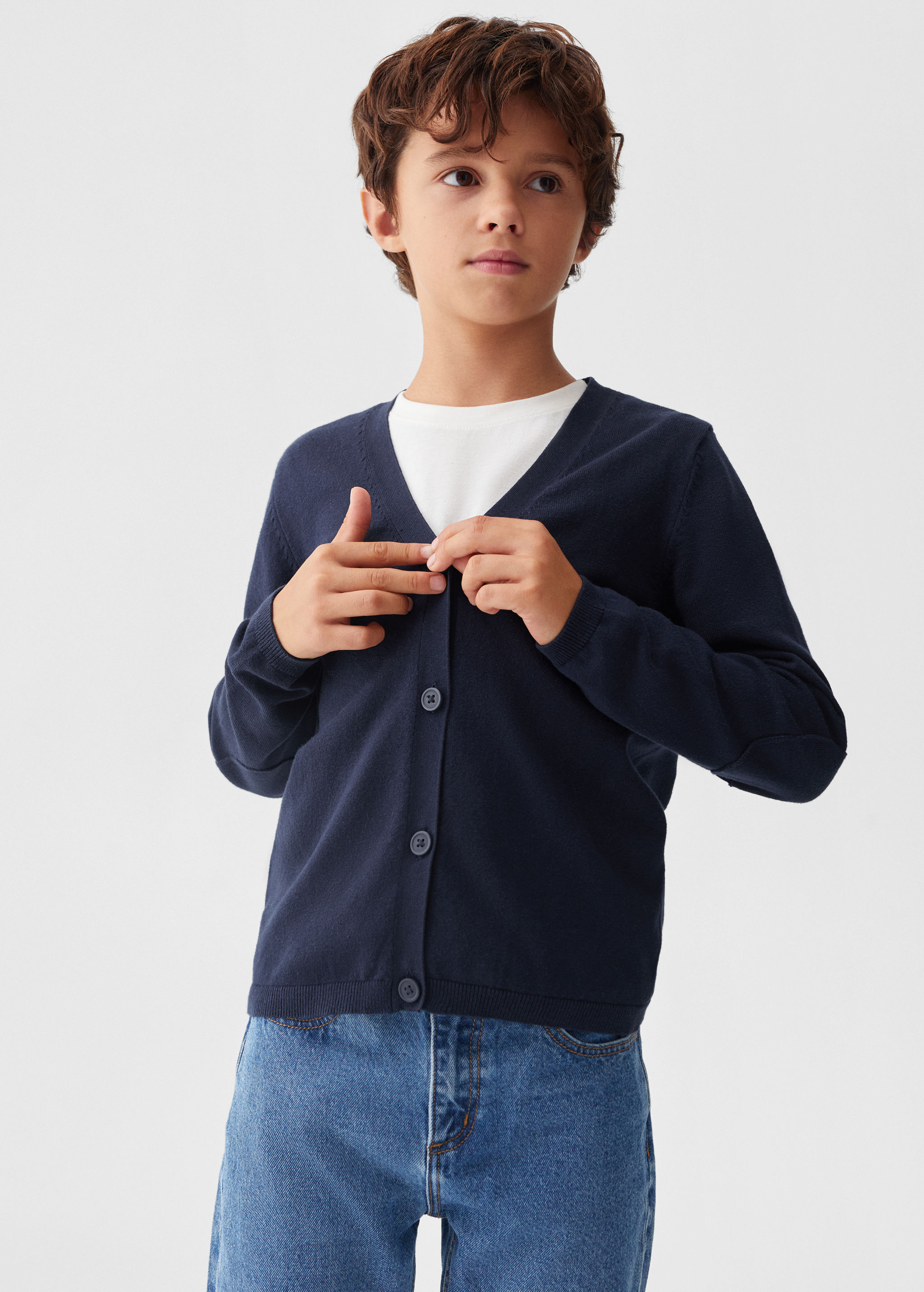 Cardigan maille coton - Plan moyen
