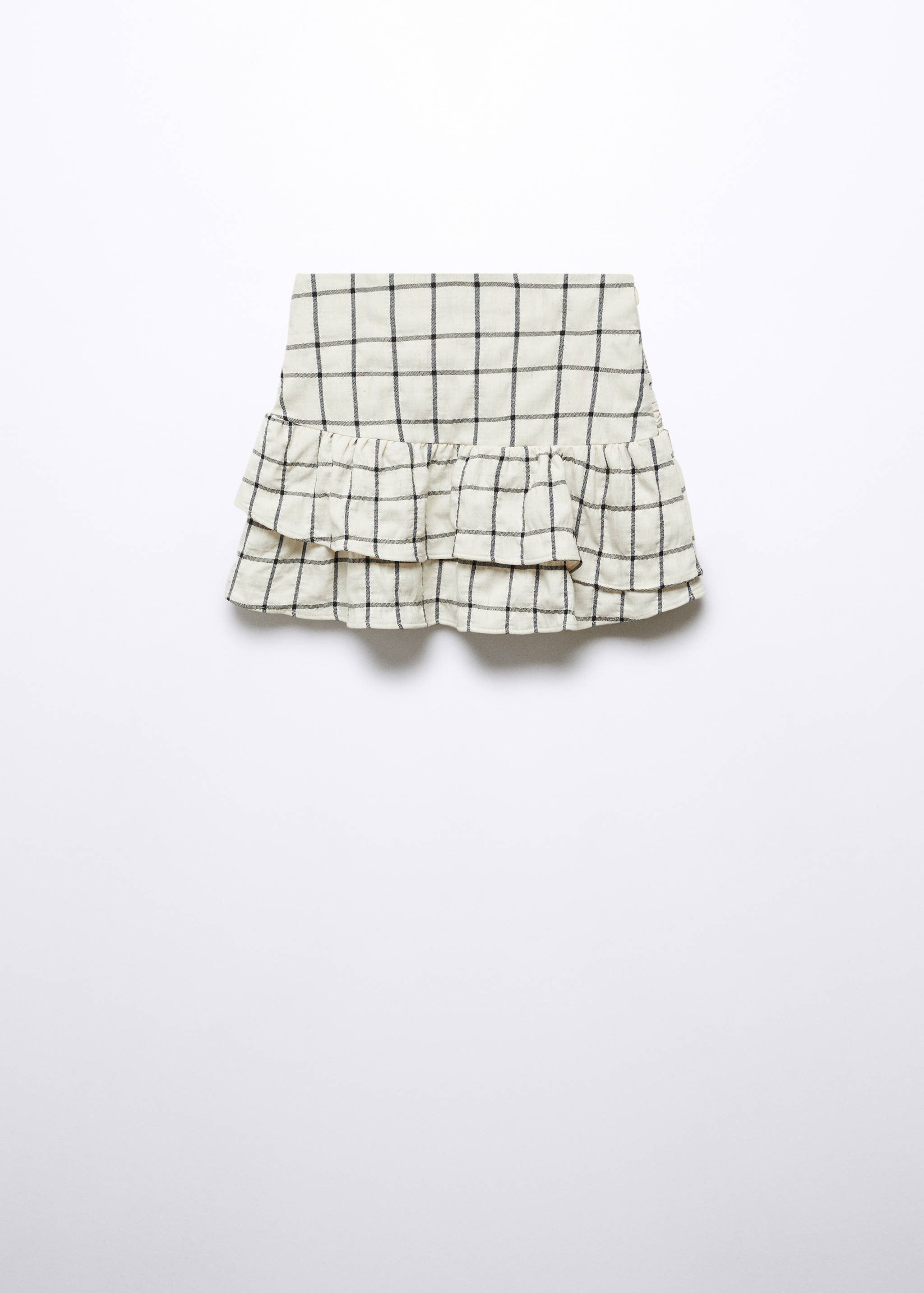 Jupe volantée à carreaux - Verso de l’article