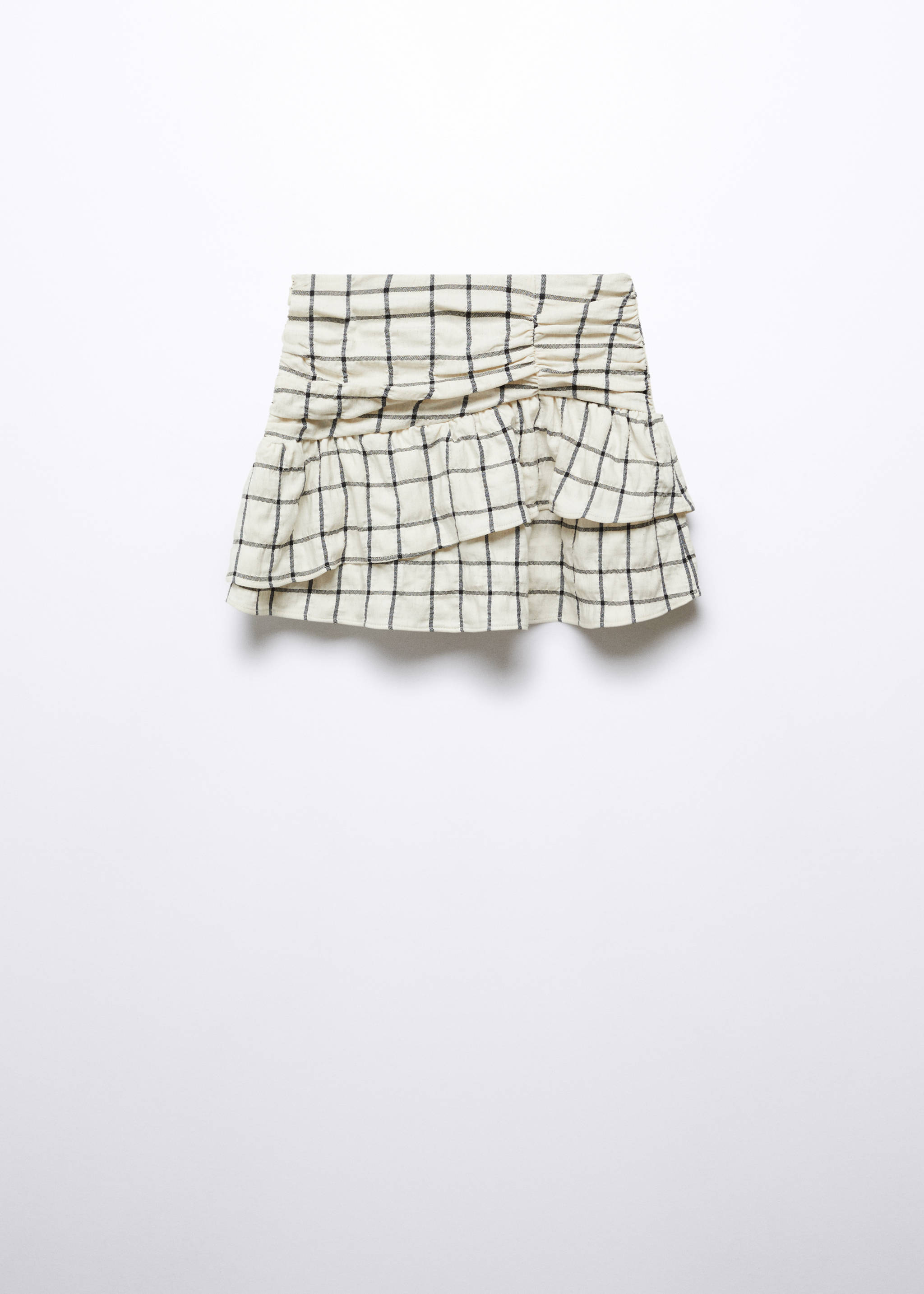 Check pattern ruffled skirt - Article without model