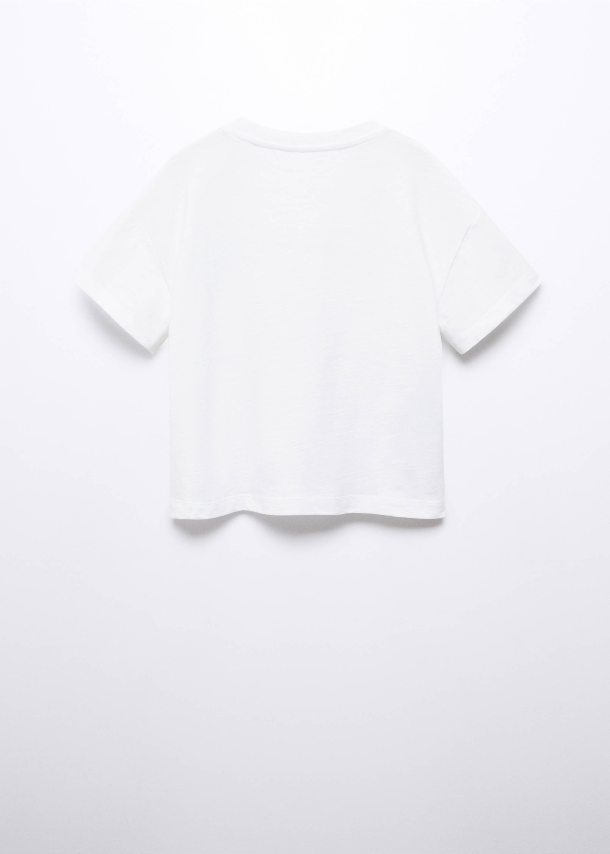 Message cotton T-shirt - Reverse of the article, Off White. Ref: 57073273-00.