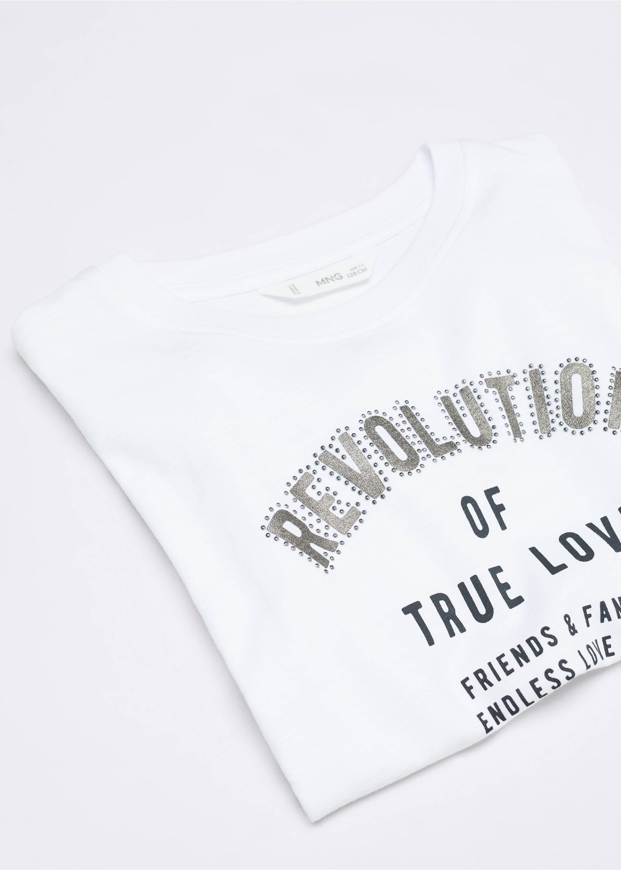 Message cotton T-shirt - Details of the article 8, Off White. Ref: 57073273-00.