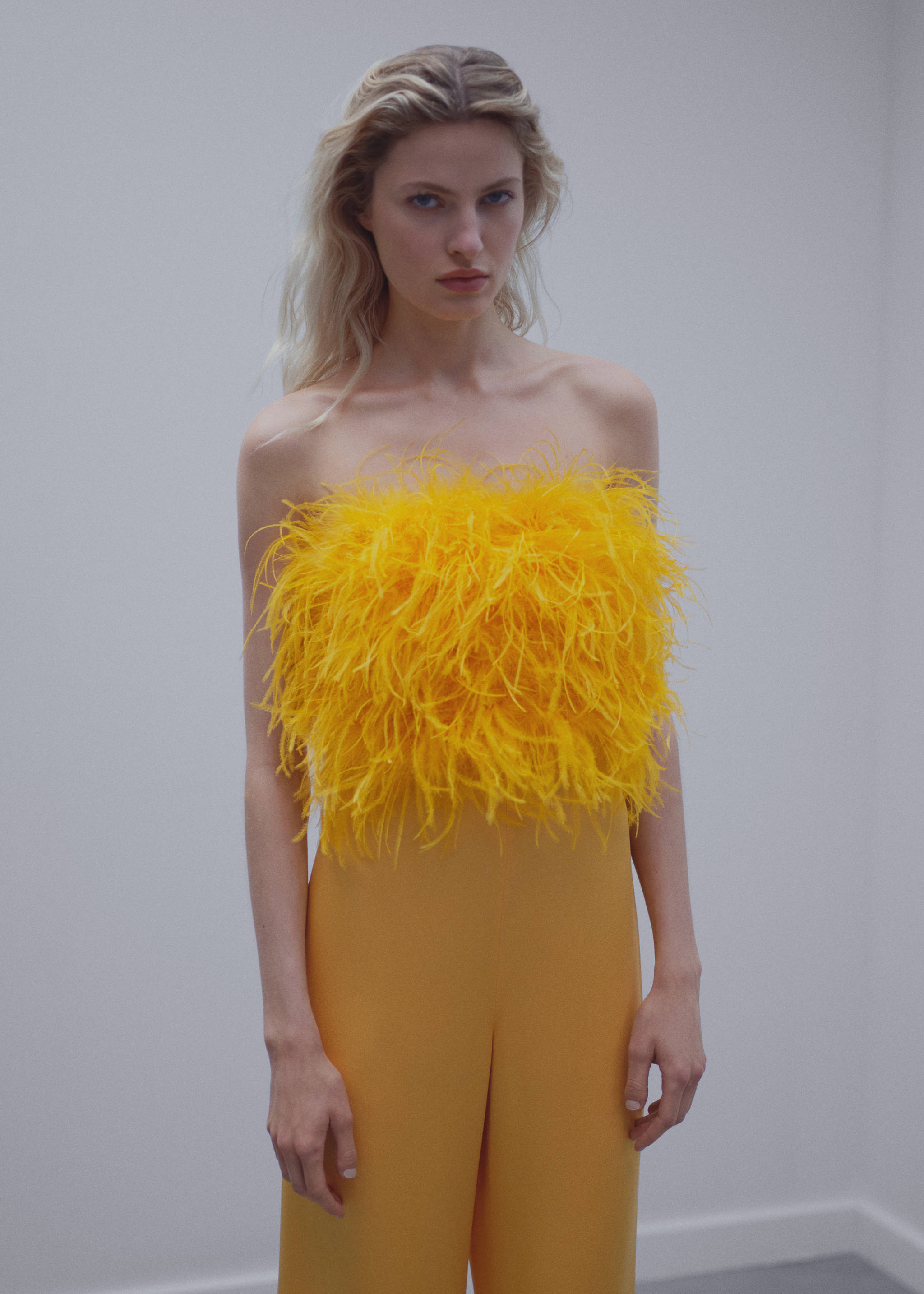 Satin palazzo trousers - Medium plane