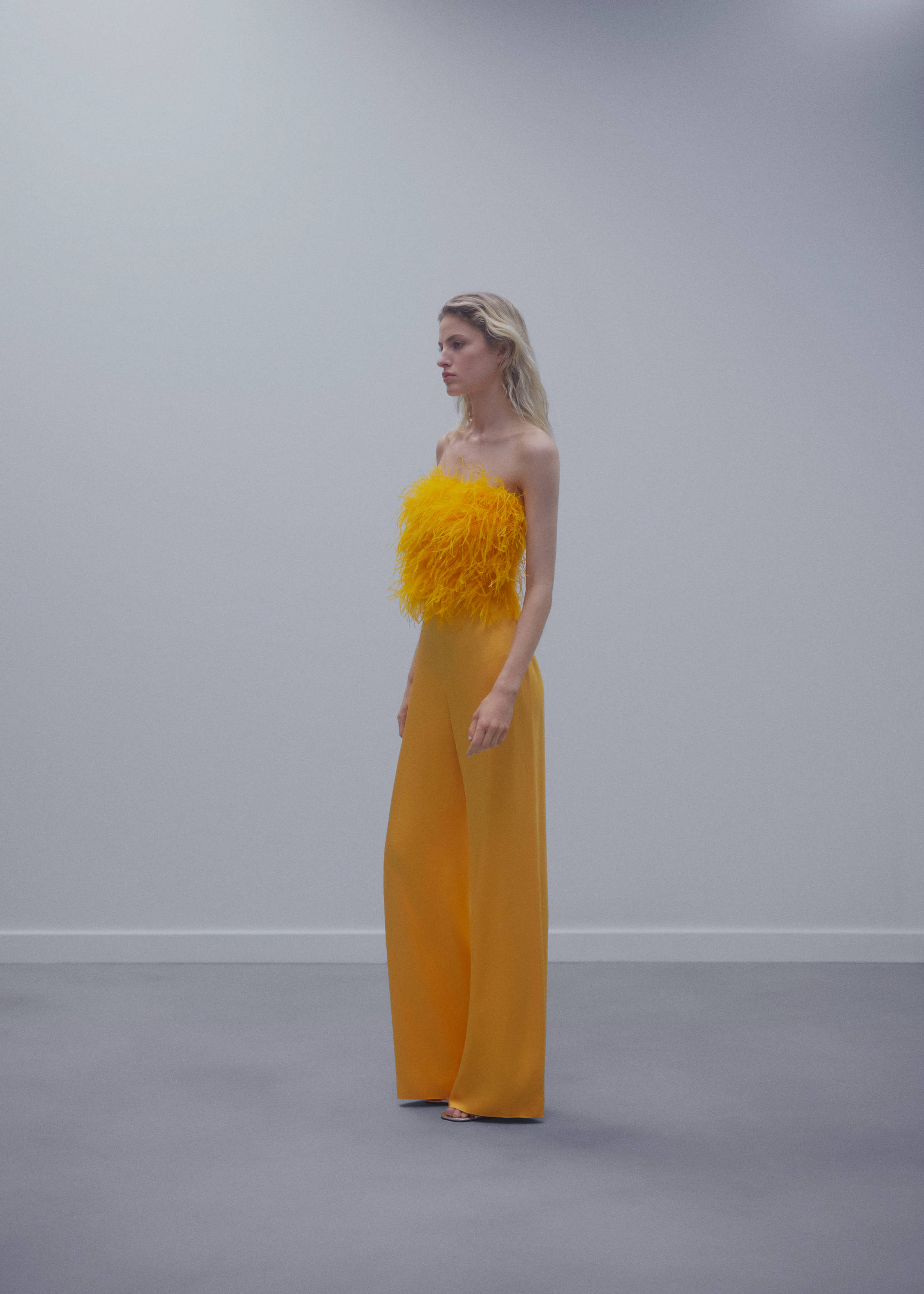 Satin palazzo trousers - Details of the article 1