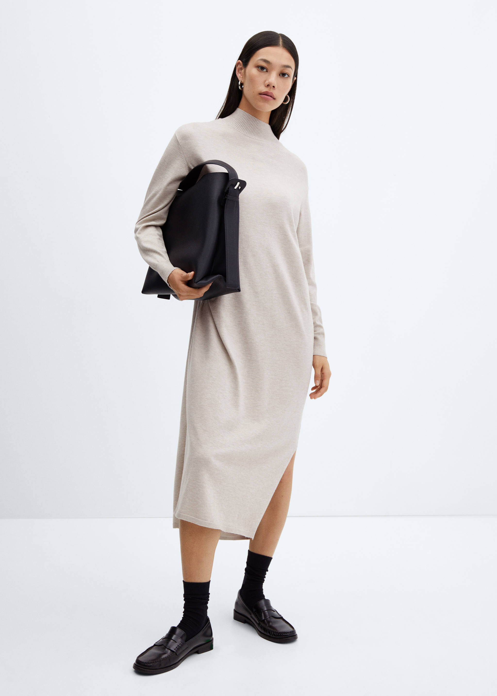 Knit midi dress - General plane