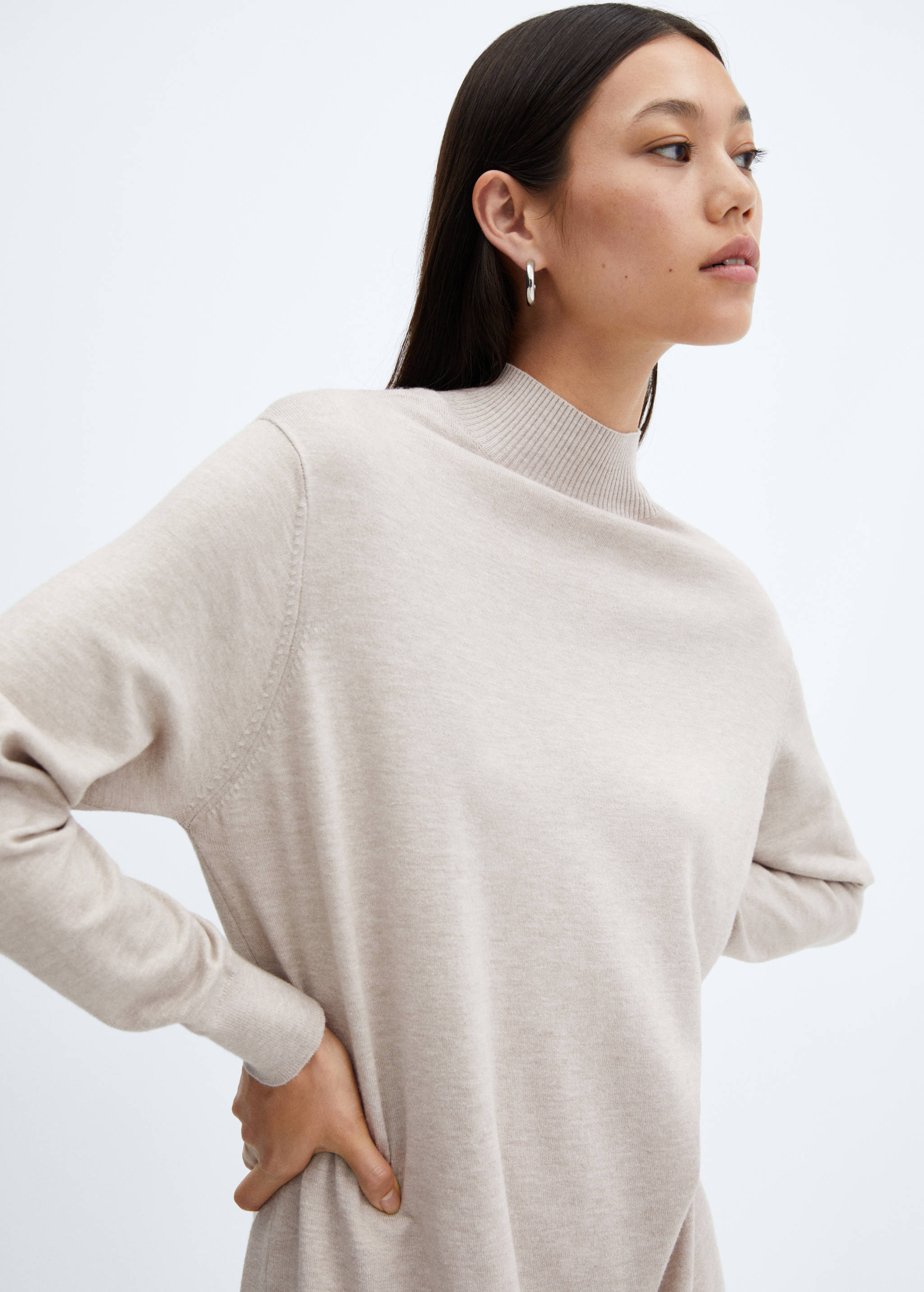 Knit midi dress - Medium plane