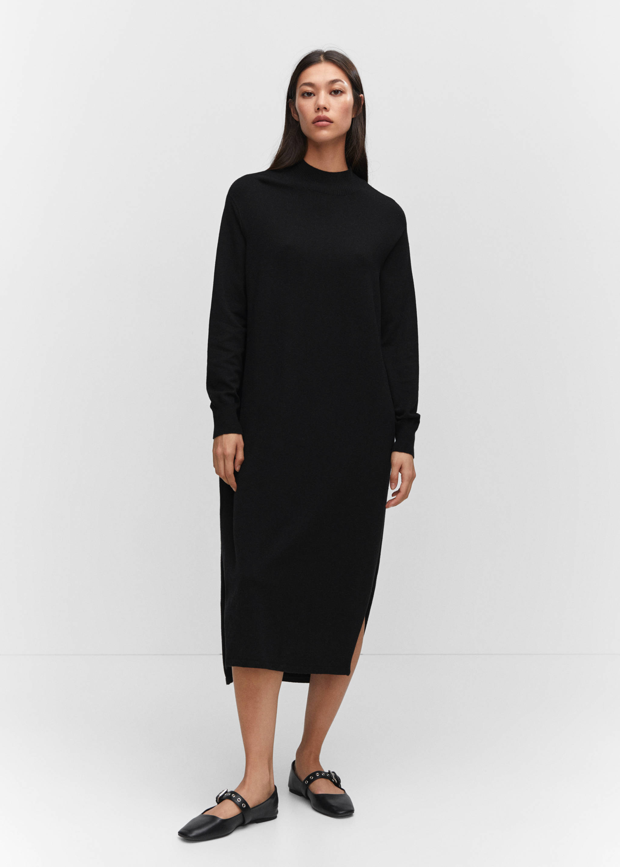 Knit midi dress - General plane