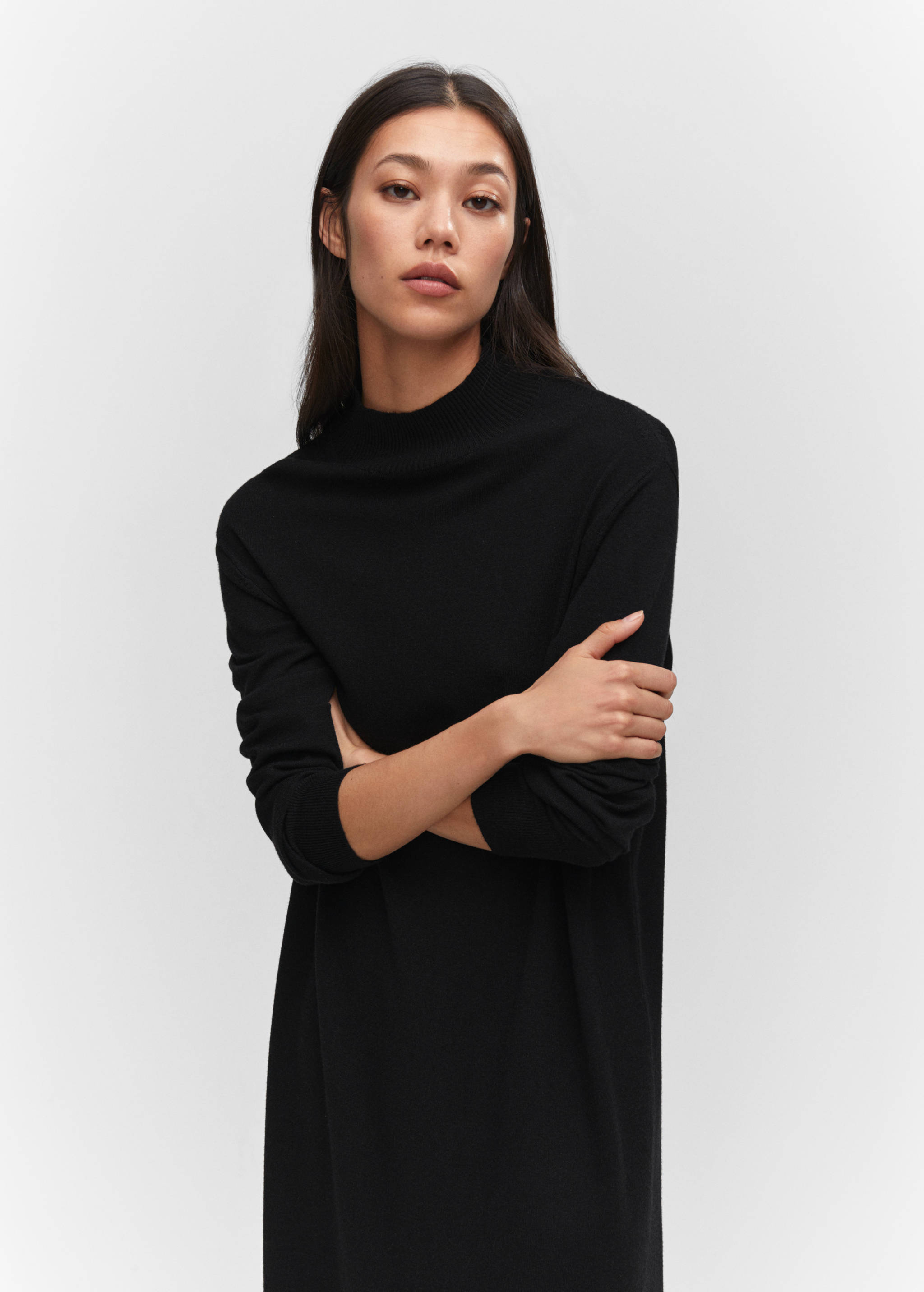 Knit midi dress - Medium plane