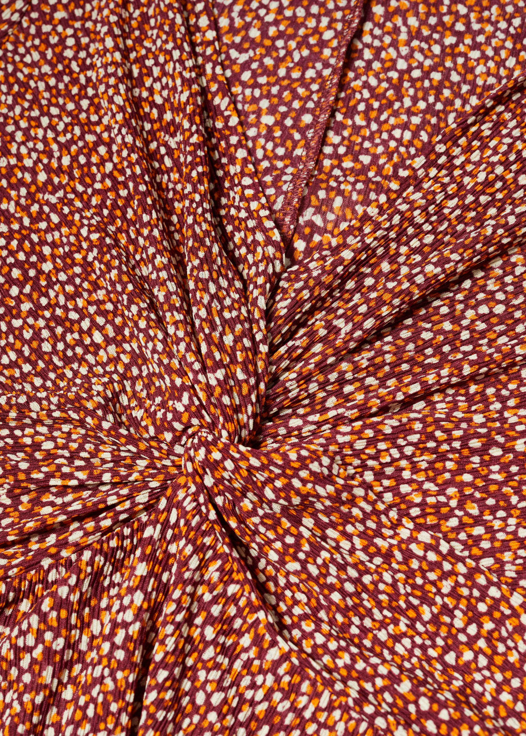 Knot detail printed blouse - Details of the article 8