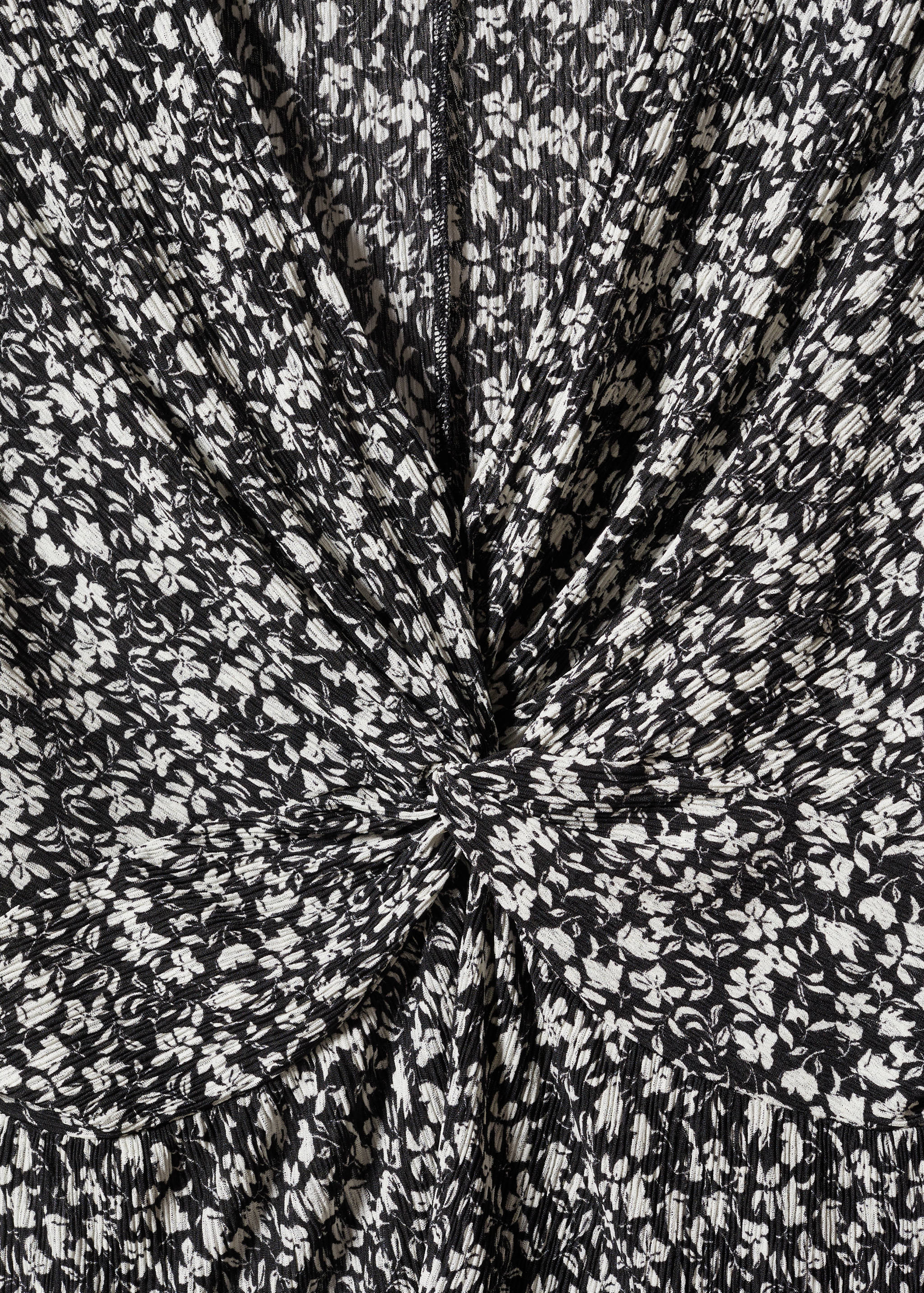 Knot detail printed blouse - Details of the article 8