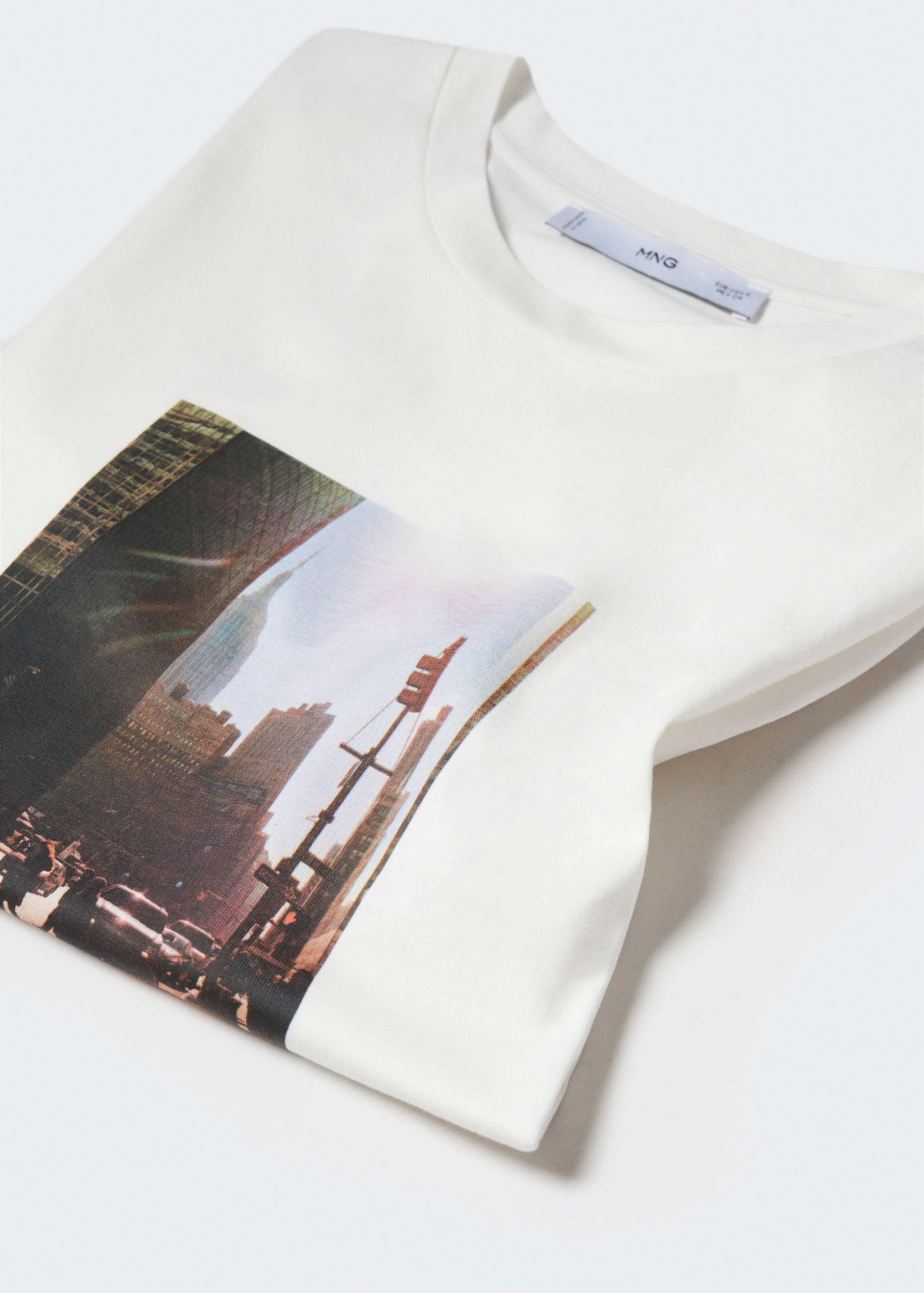 Printed cotton-blend T-shirt - Details of the article 8