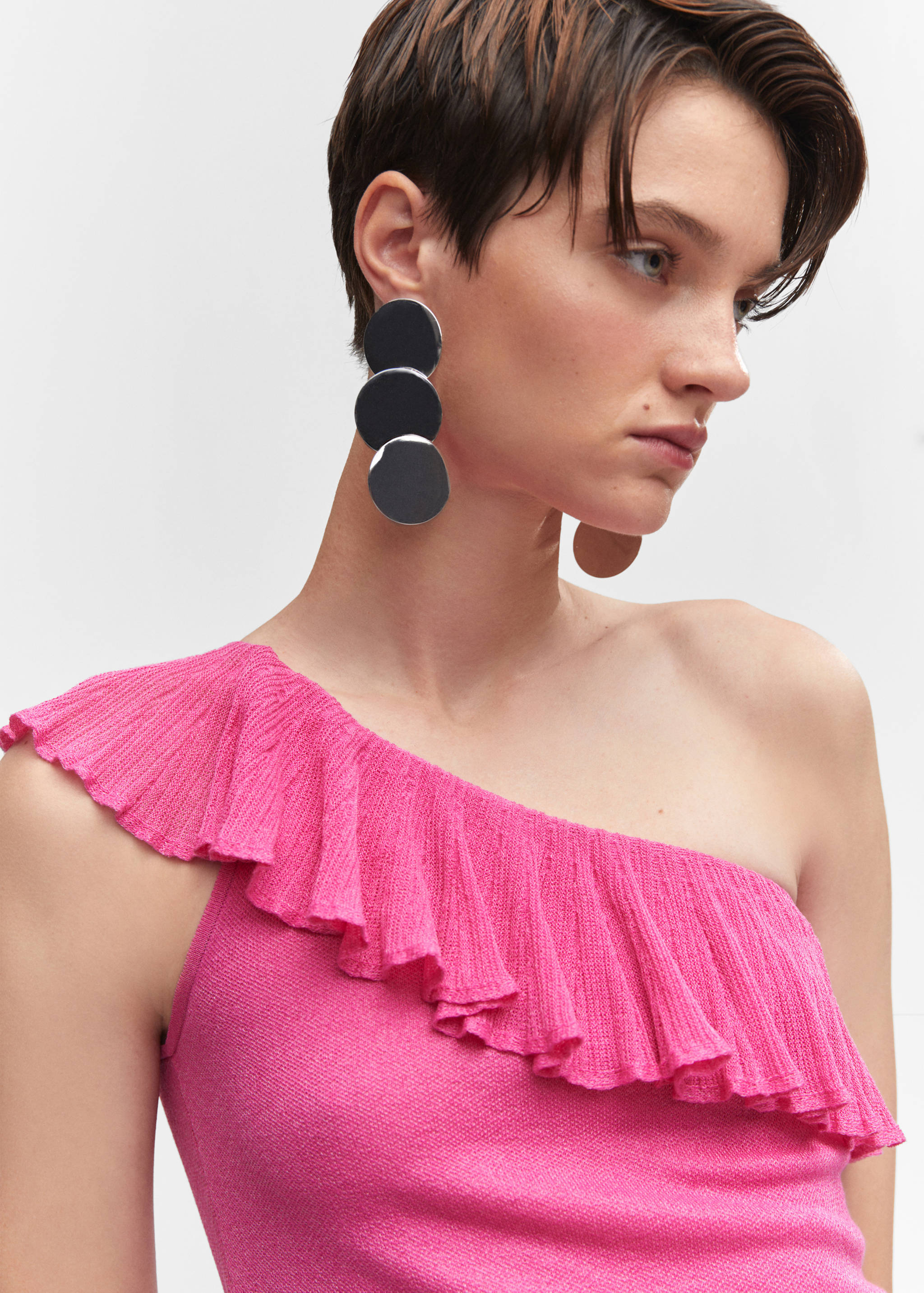 Asymmetrical ruffle top - Details of the article 1