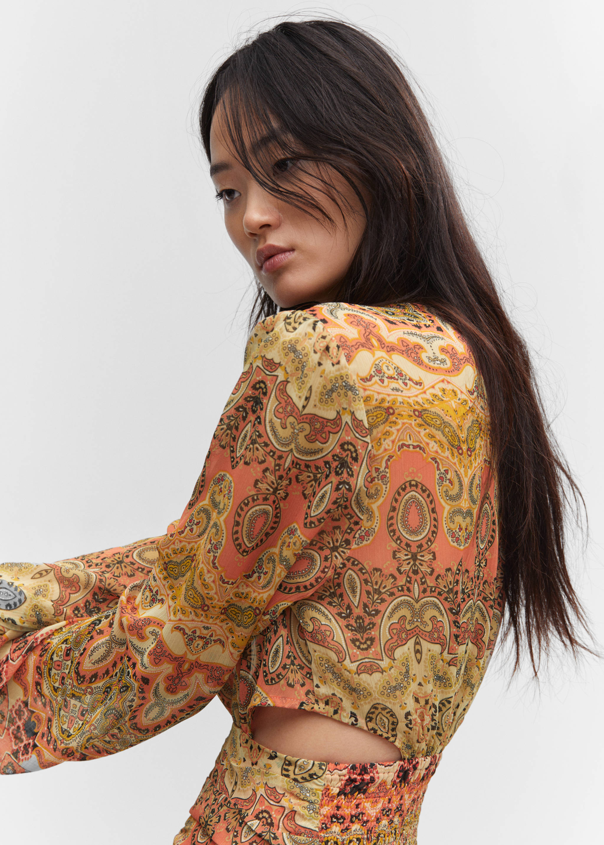 Vestido estampado aberturas - Detalle del artículo 2