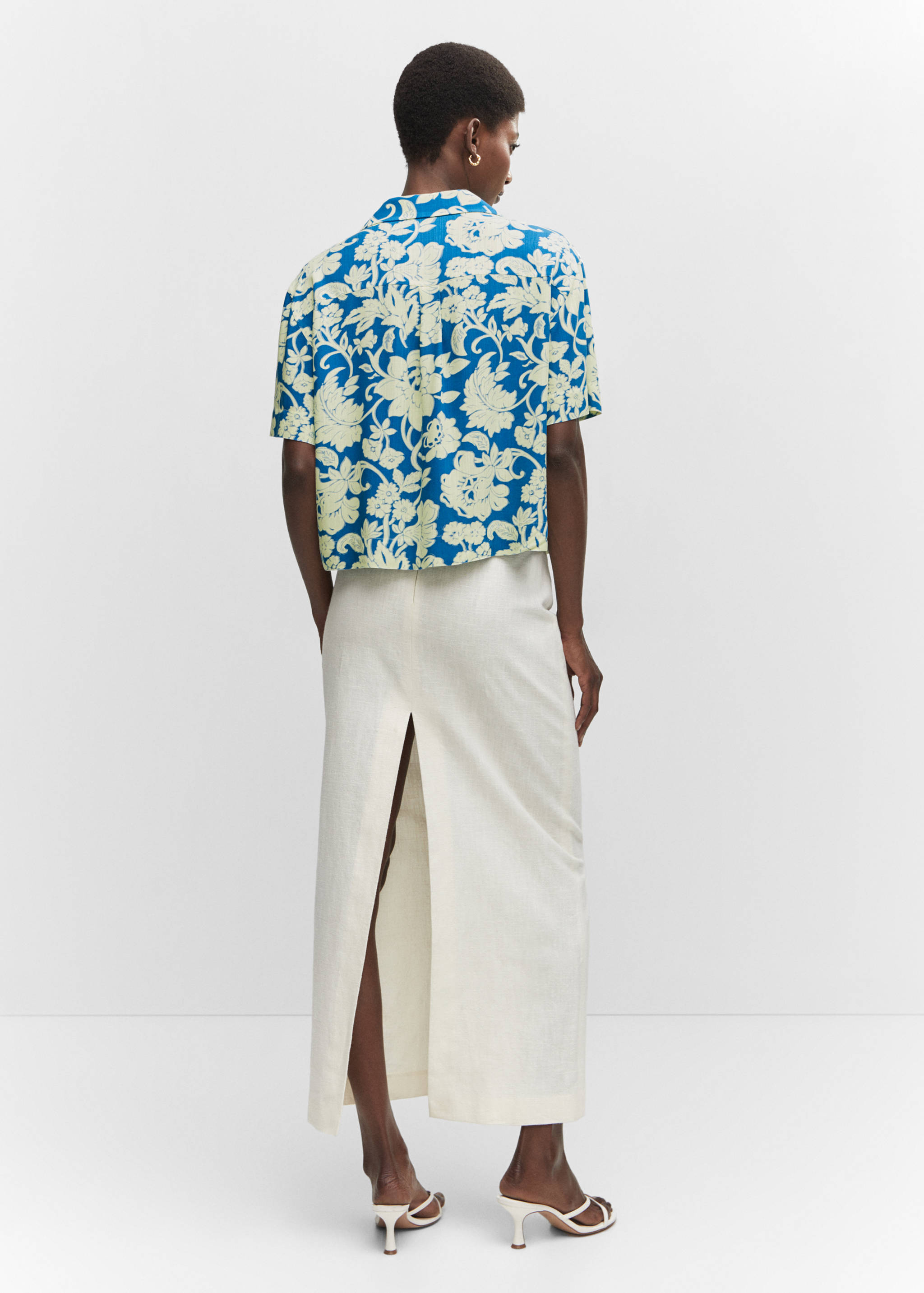 Printed short-sleeved shirt - Reverse of the article