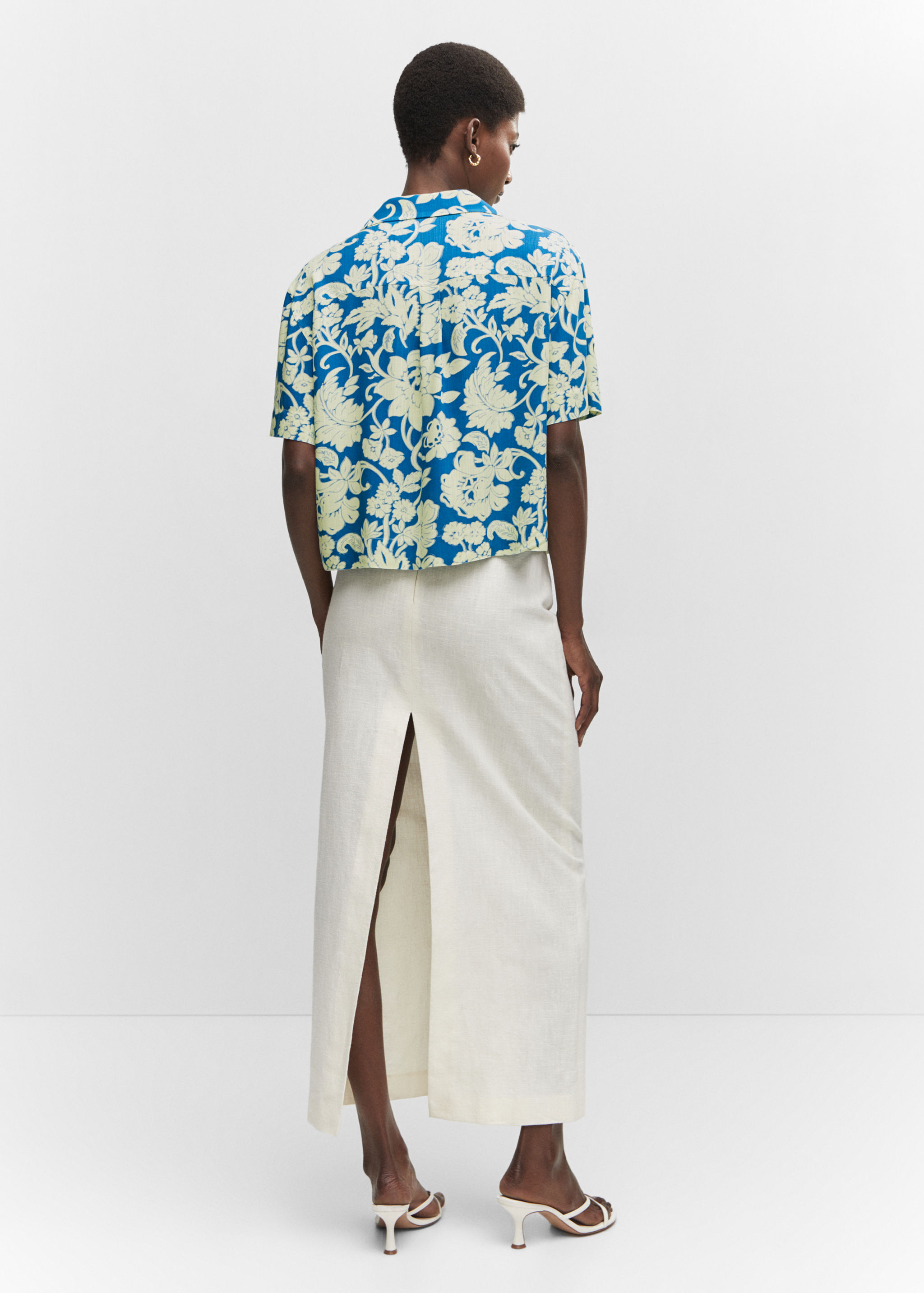 Camisa màniga curta estampada - Revers de l'article