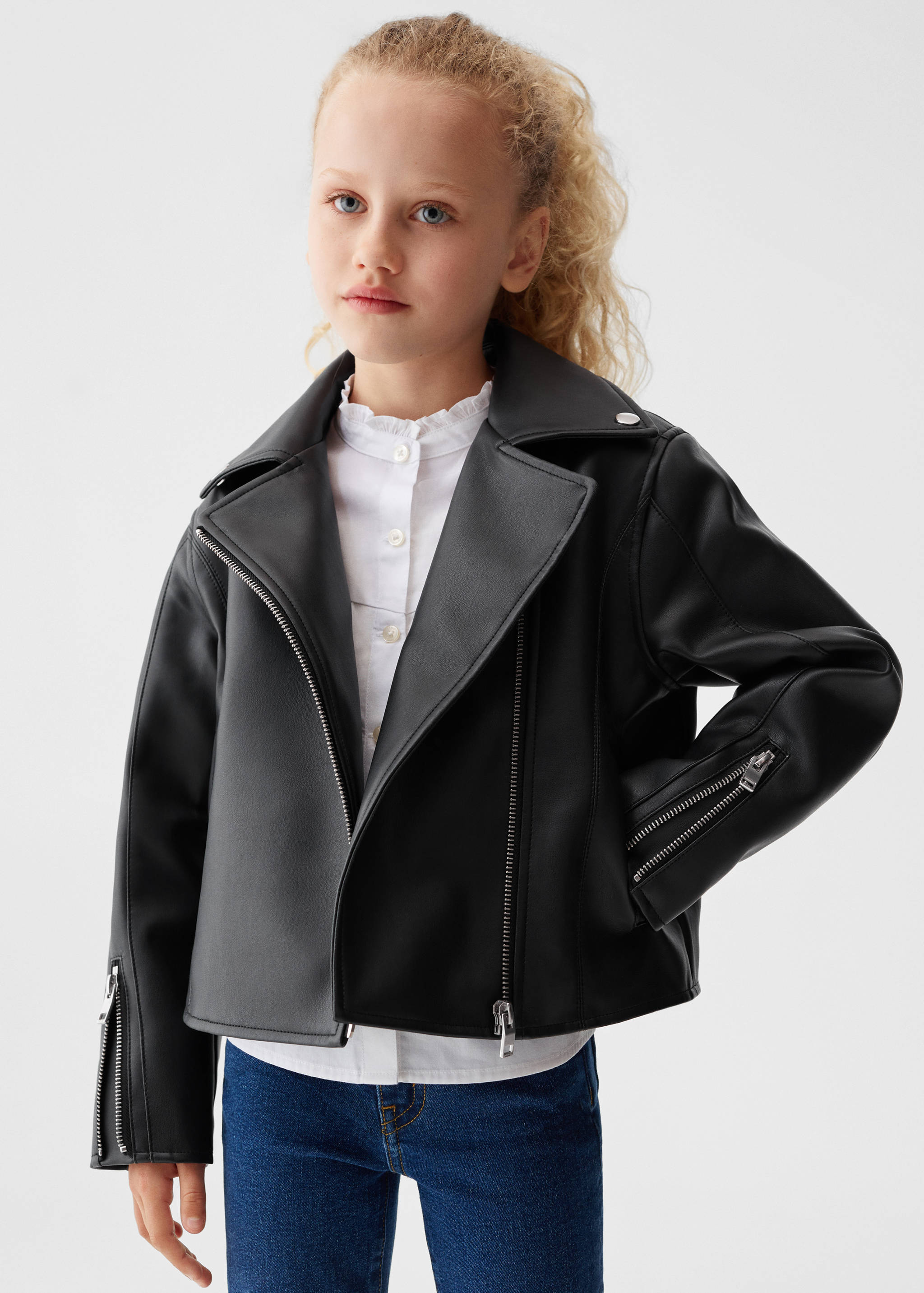Faux-leather jacket - Medium plane
