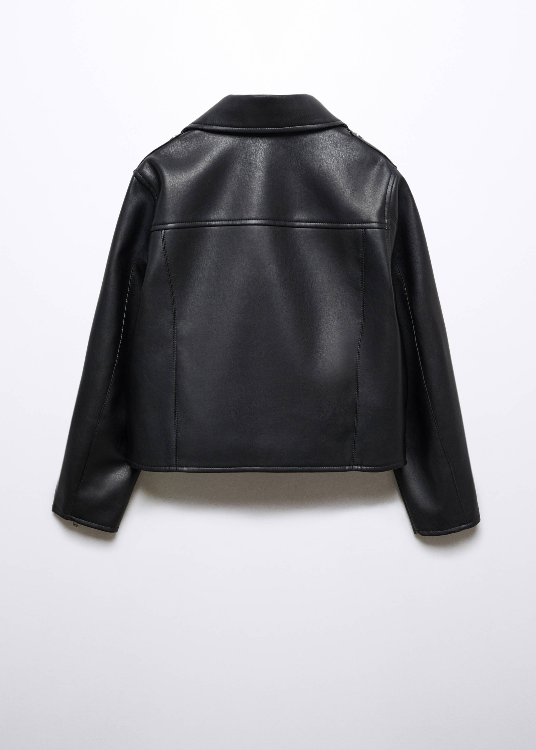 Faux-leather jacket - Reverse of the article
