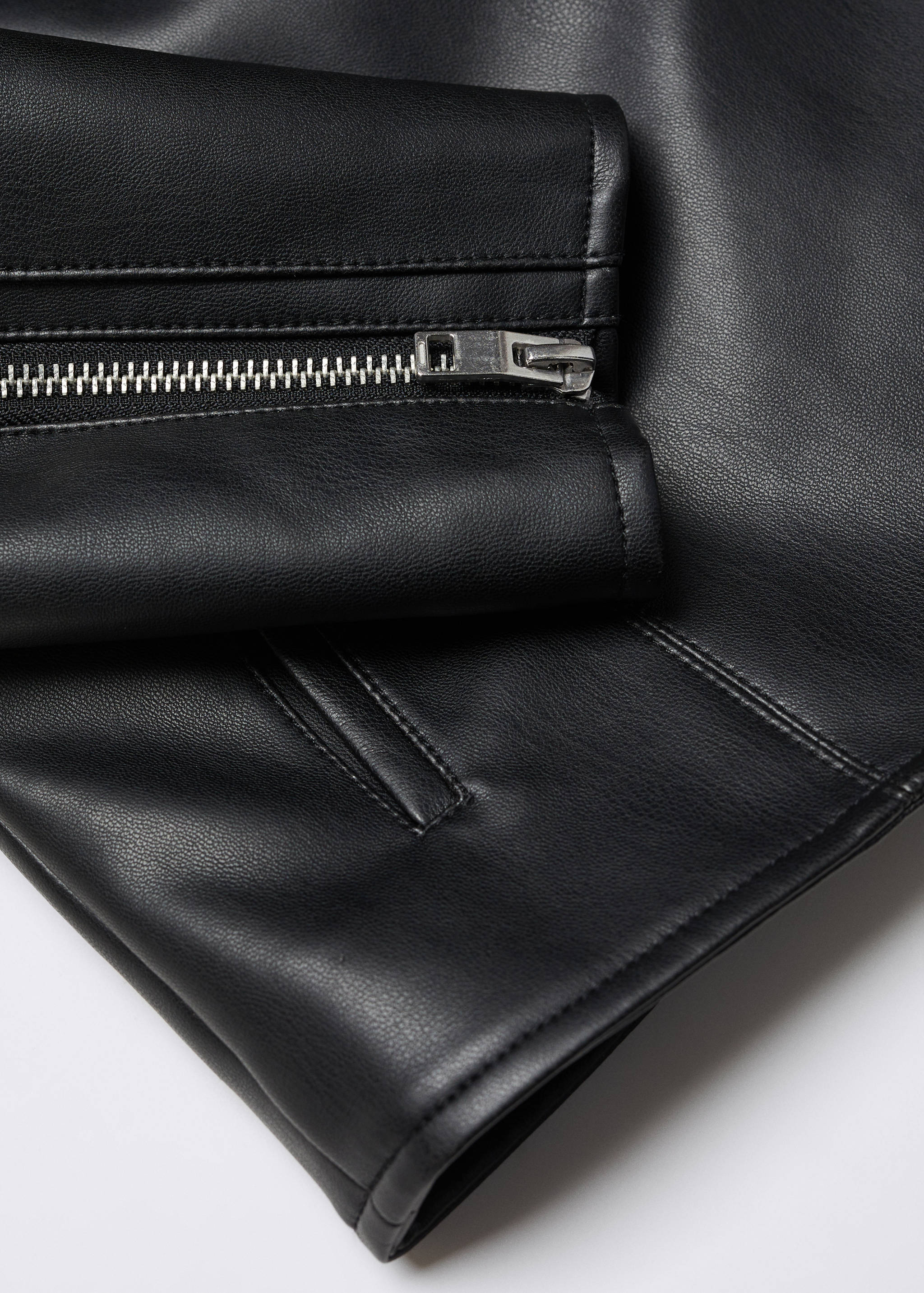 Faux-leather jacket - Details of the article 8