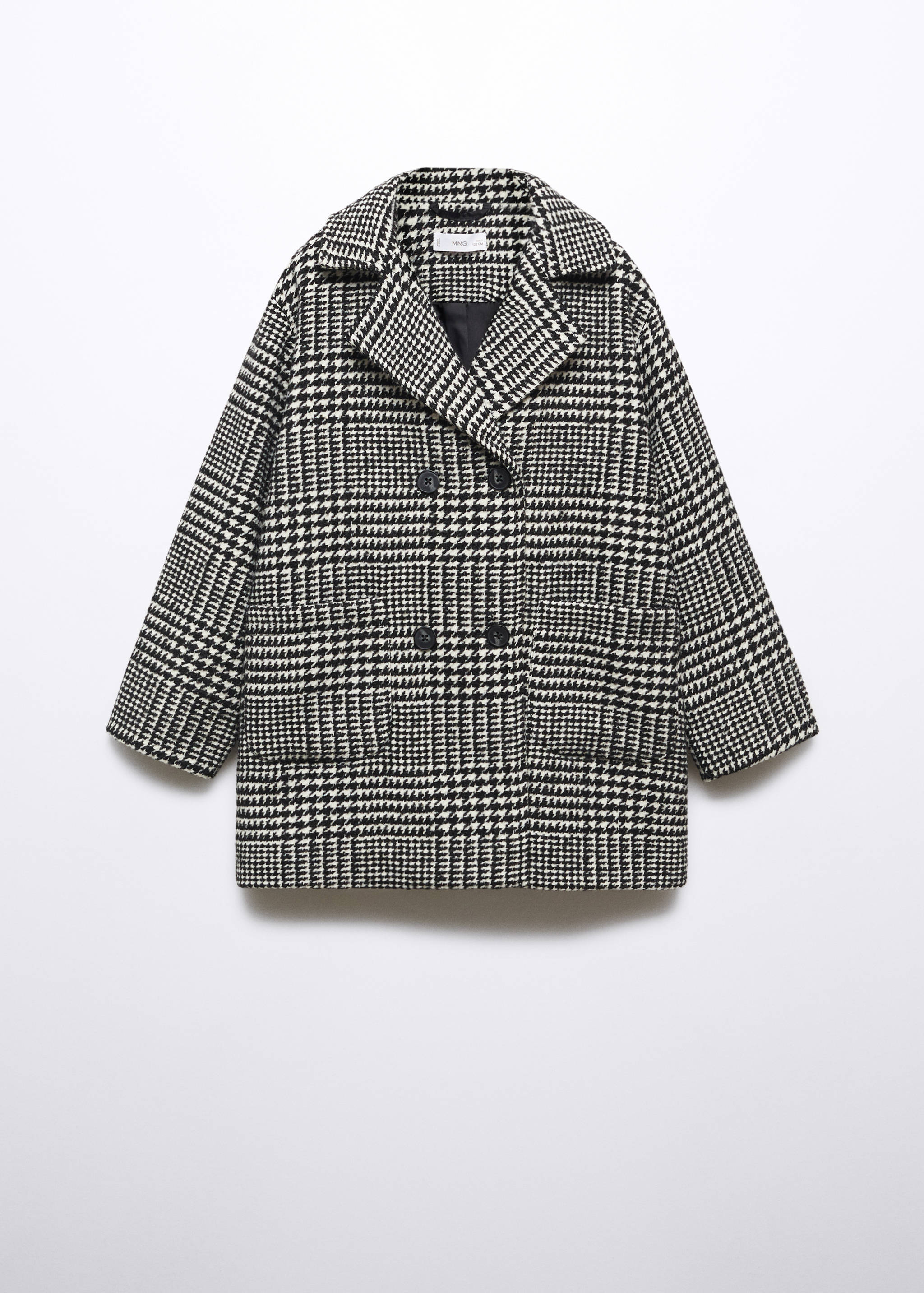 Checked lapels coat - Article without model