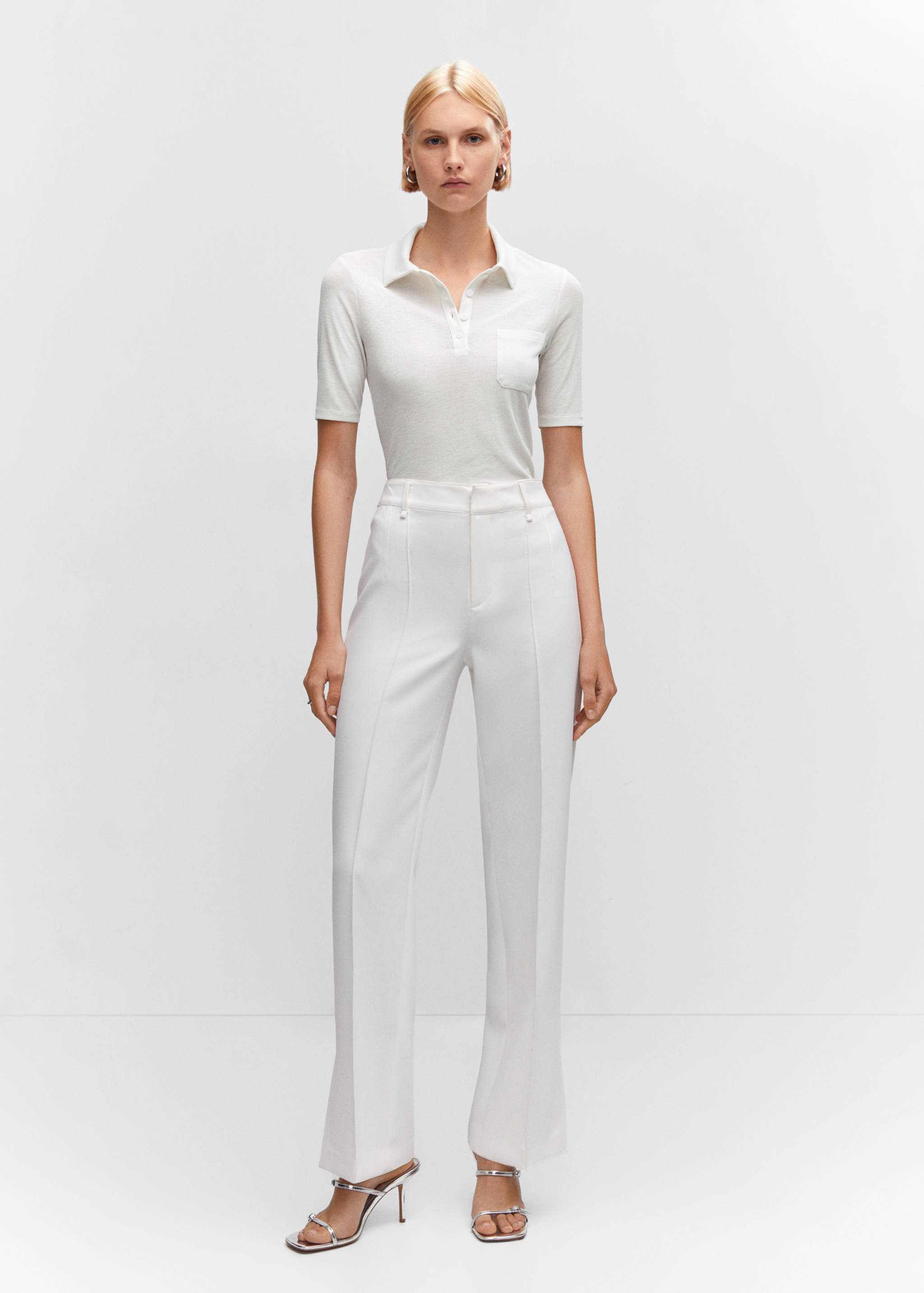 Short-sleeved polo shirt with buttons - General plane