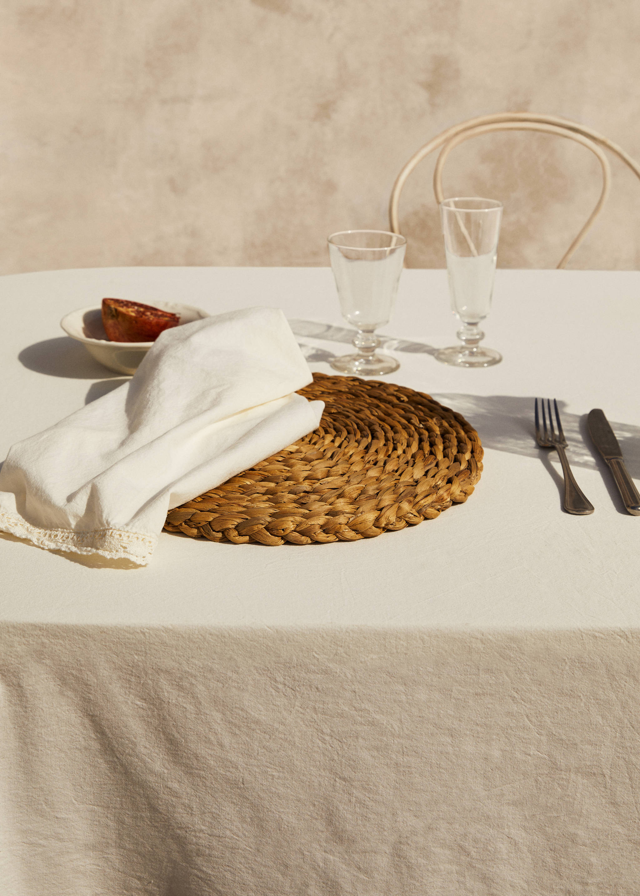 Individual redondo tejido natural - Detalle del artículo 9