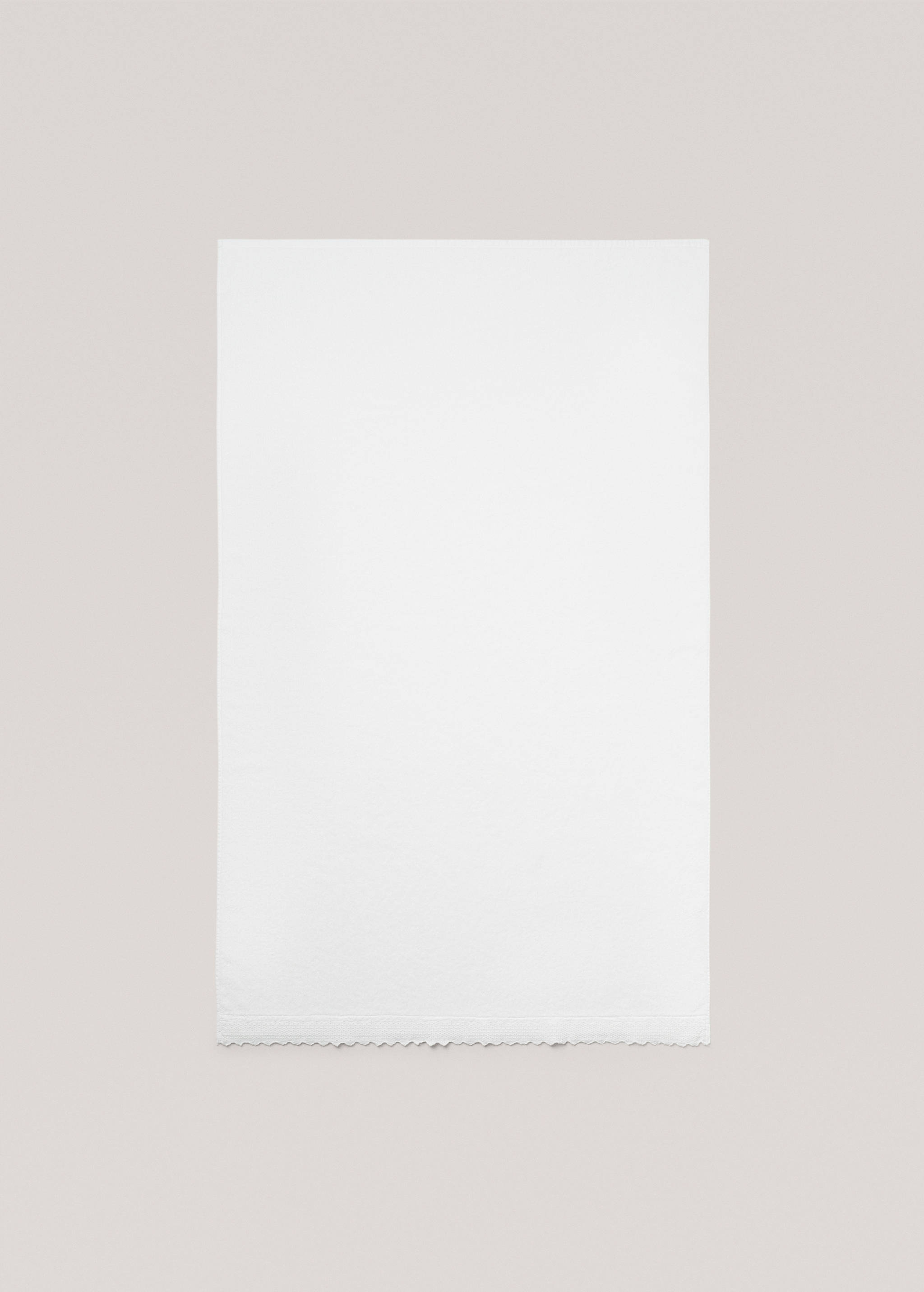 Serviette de toilette liseré brodé 50x90 cm - Détail de l'article 3