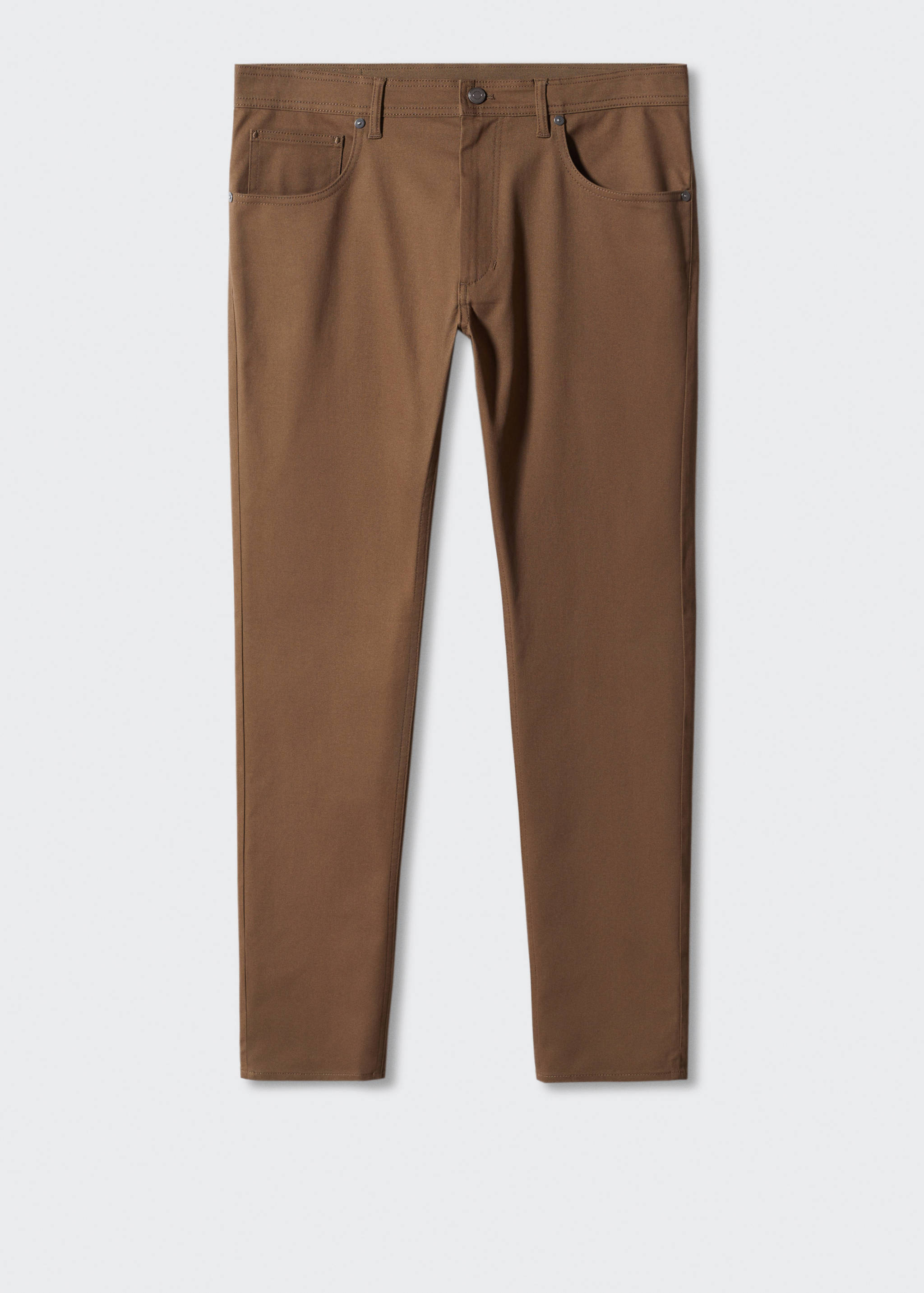 Pantalon slim fit coton serge - Article sans modèle