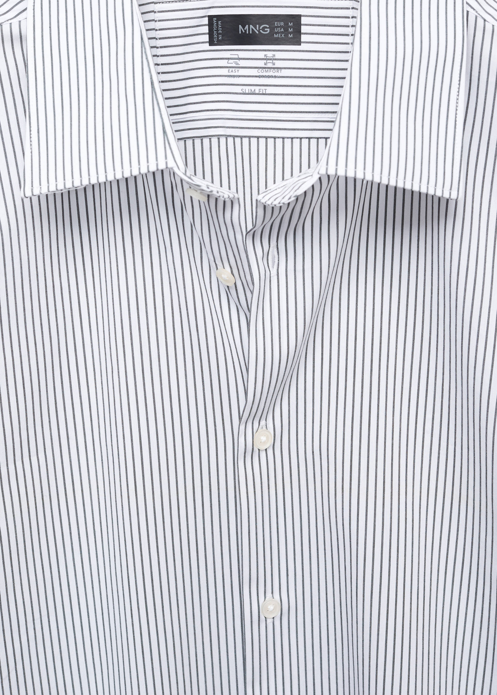 Slim Fit-Hemd aus Stretchbaumwolle - Detail des Artikels 8