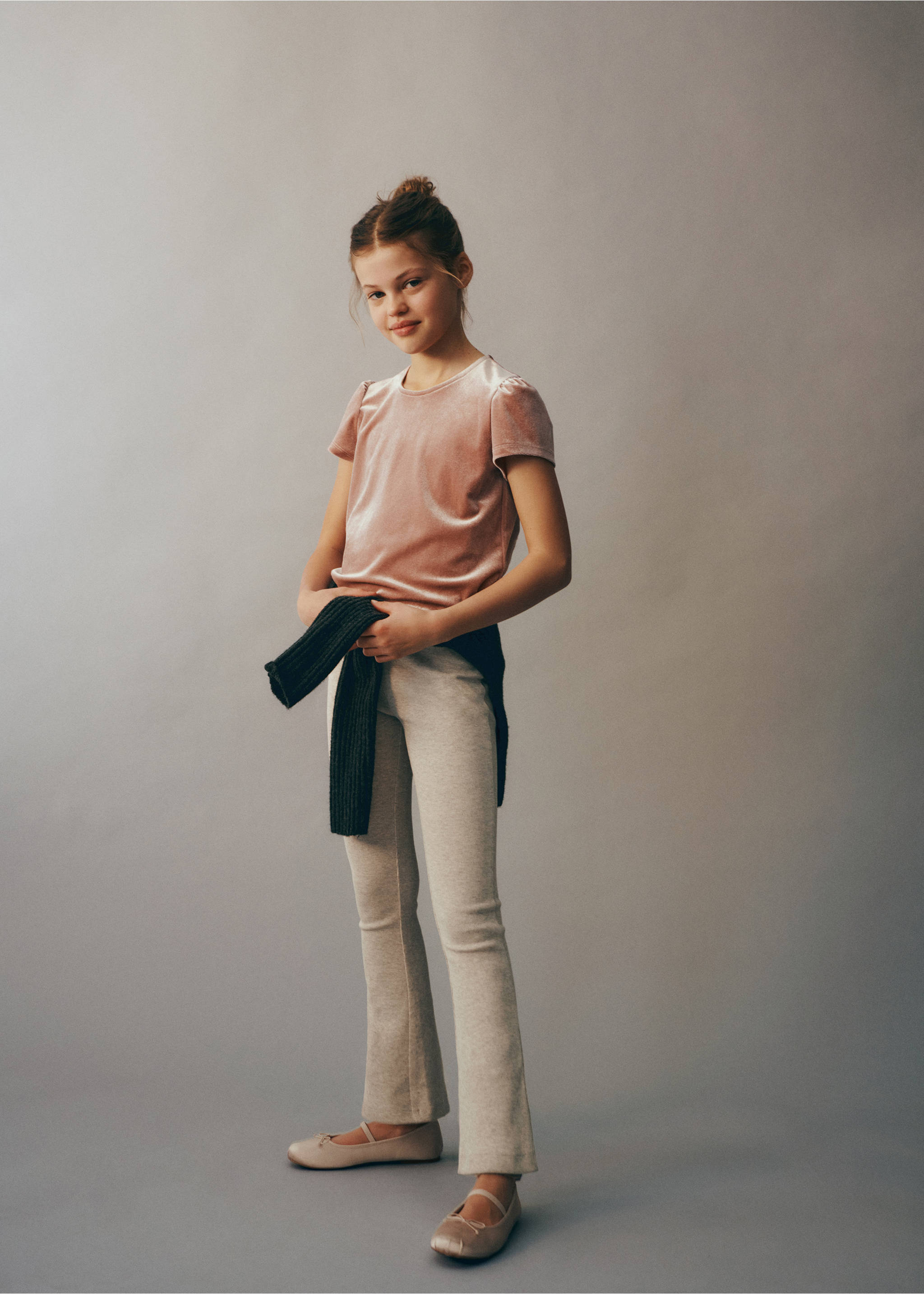 Úpletové legíny do zvonu - Detail zboží 5, Písková. Ref: 57074394-00.