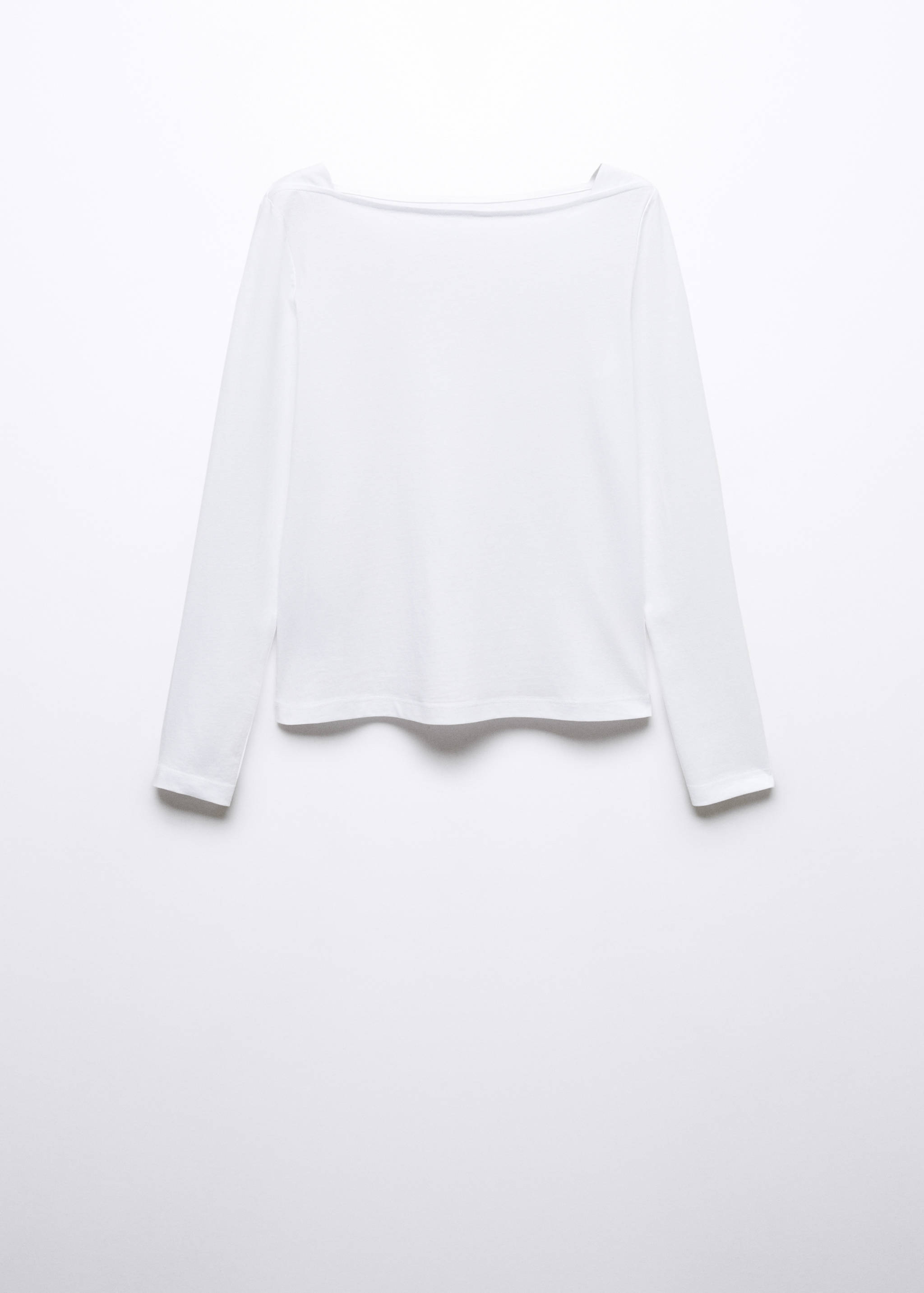 Camiseta cuello barco algodón - Artículo sin modelo
