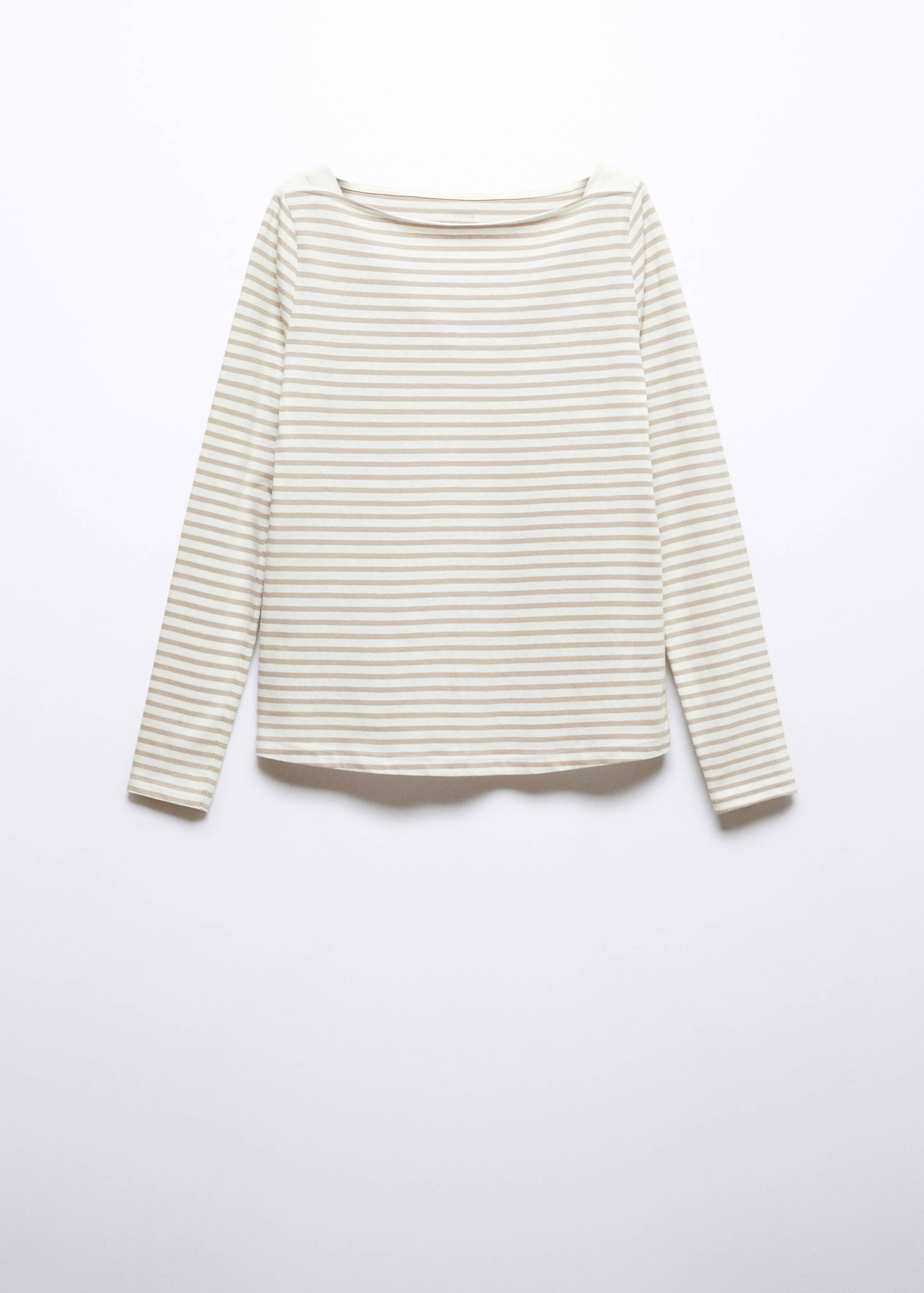 Cotton boat neck t-shirt - Article without model