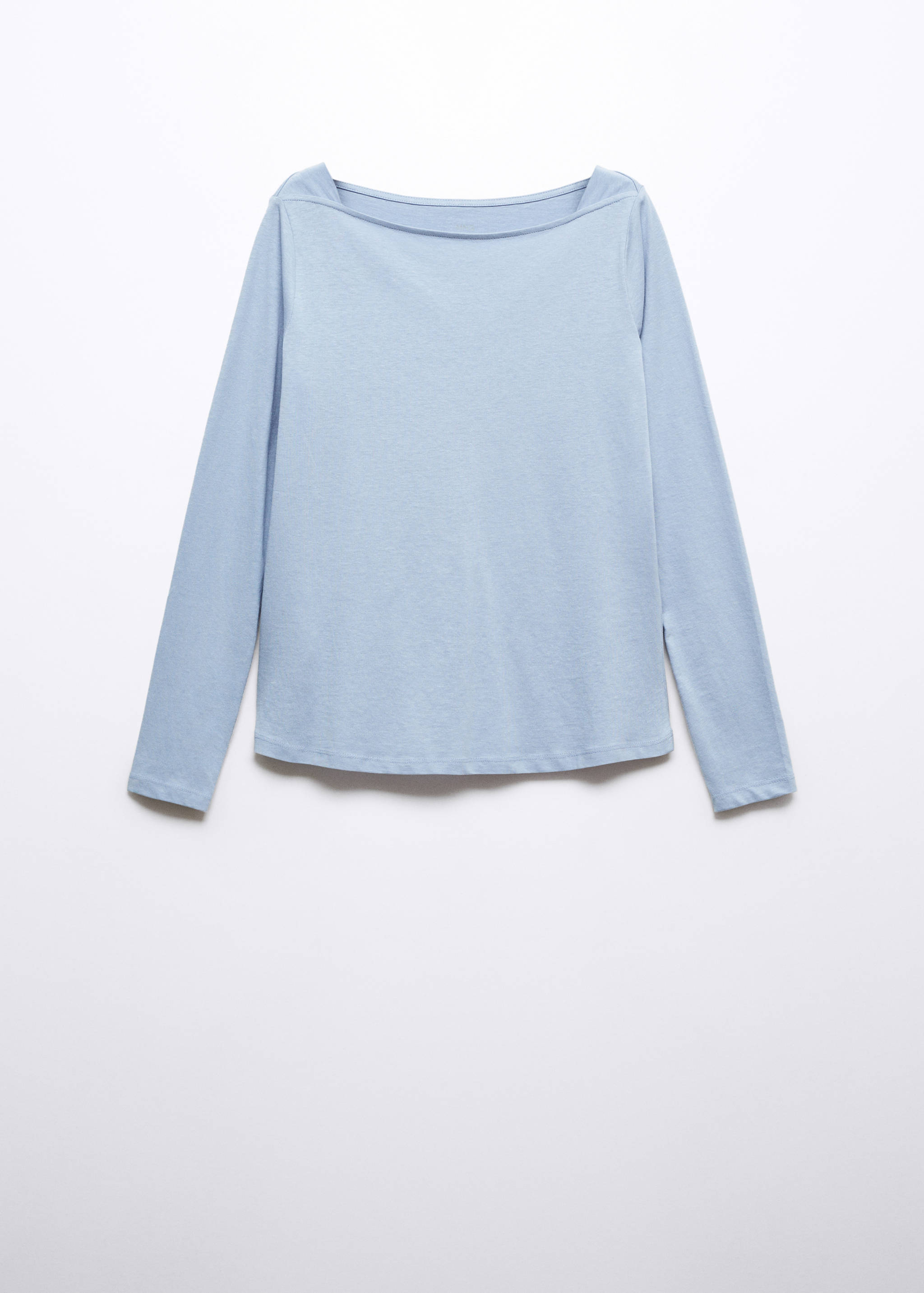 Cotton boat neck t-shirt - Article without model