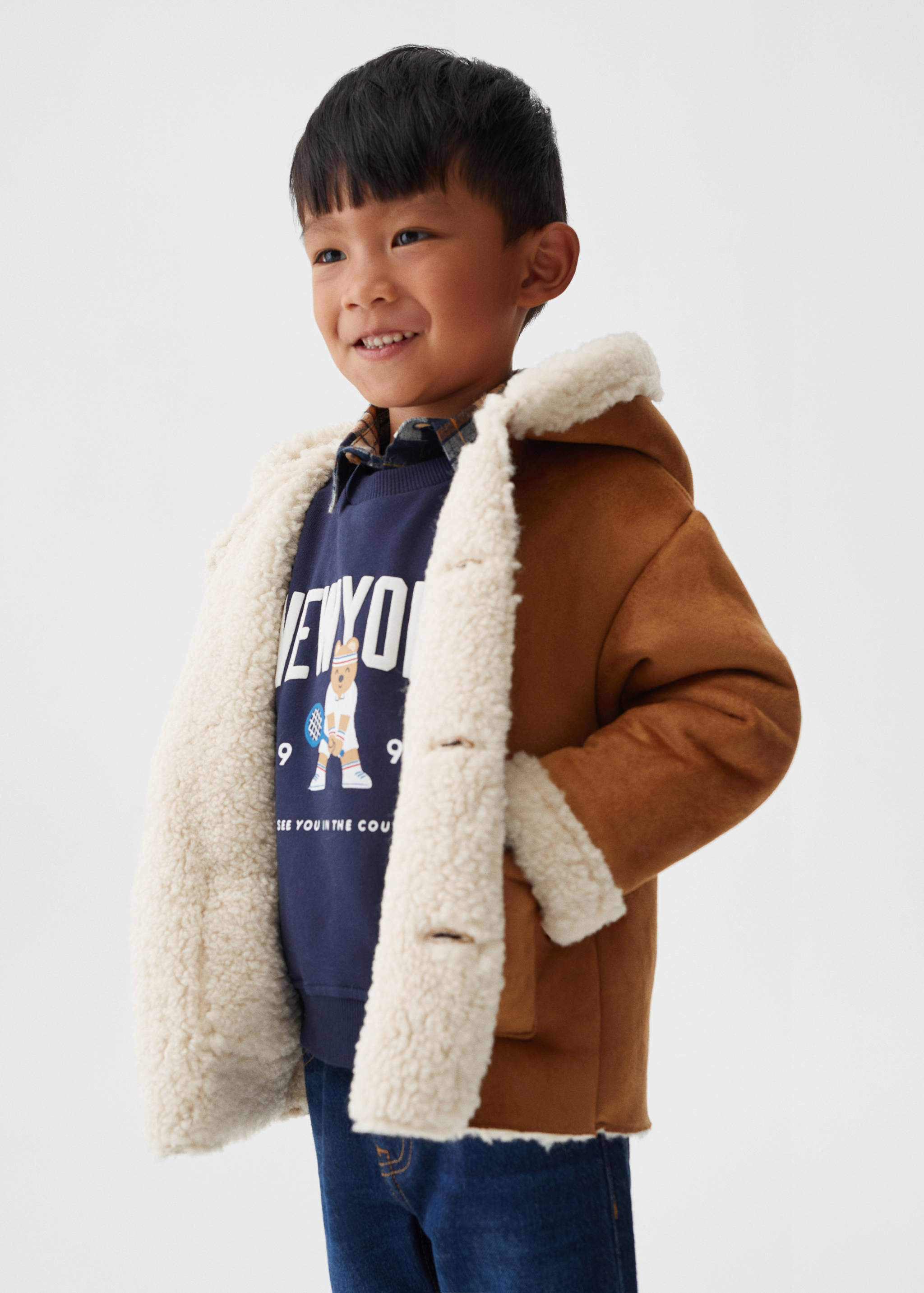 Παλτό συνθετικό σουέτ πρόβατο - Λεπτομέρεια του προϊόντος 4