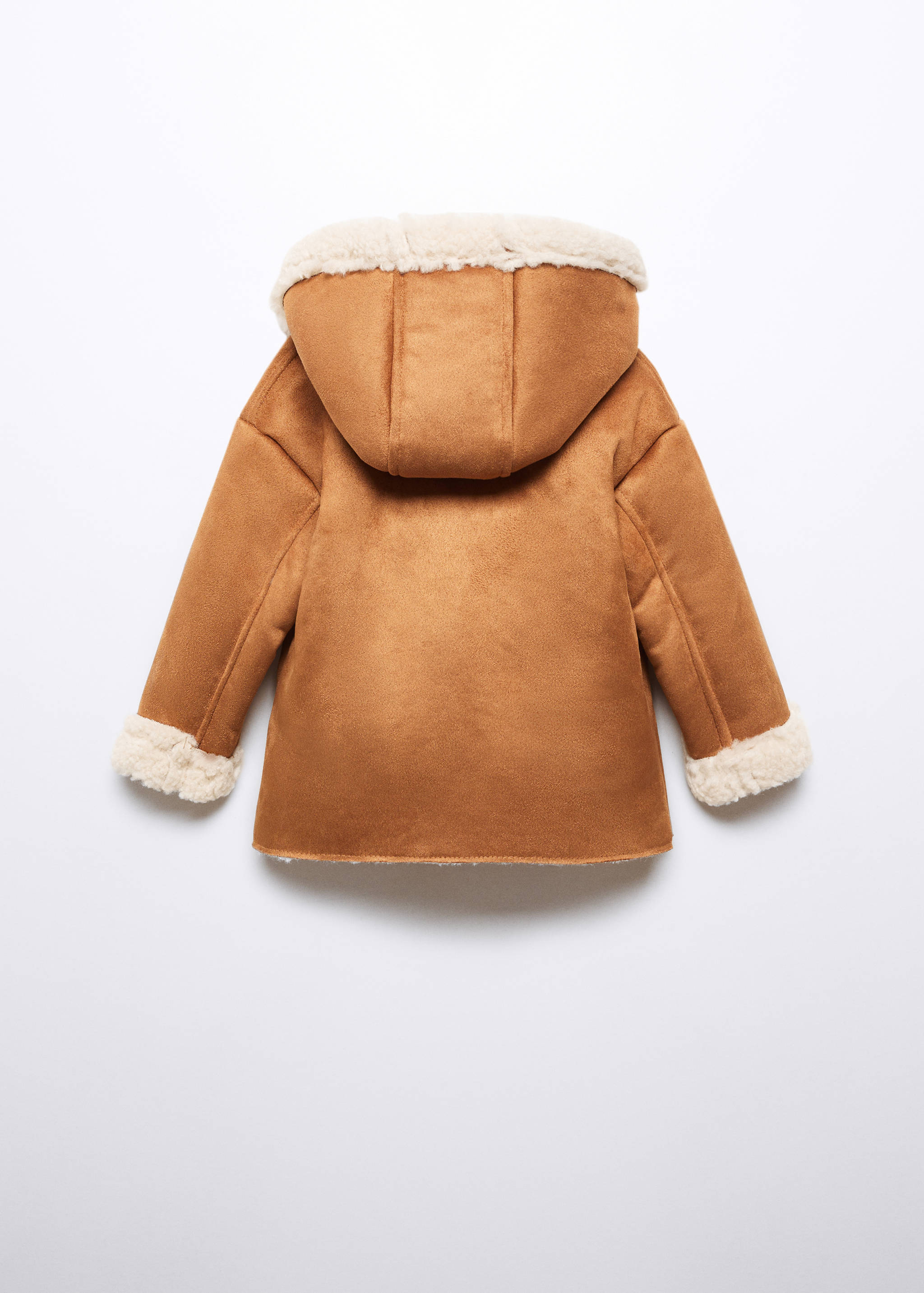 Παλτό συνθετικό σουέτ πρόβατο - Πίσω όψη προϊόντος